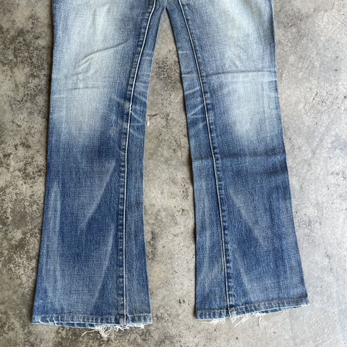 MOUSSY 🔥Vintage Moussy Stoned Washed Ripped Distress Flare Jeans Size 31" - 3 Thumbnail