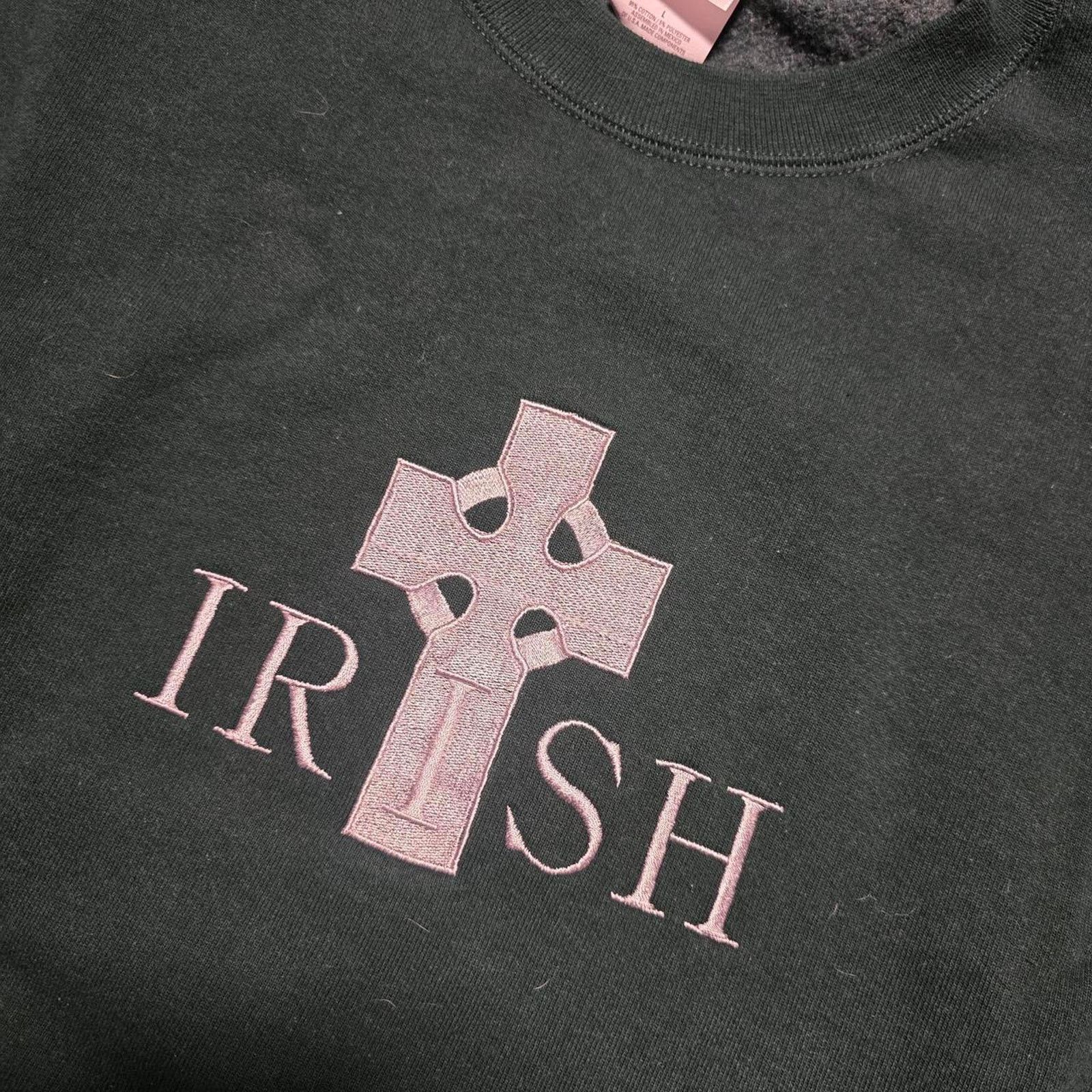 Jerzees Green vintage 90s Irish super heavy crewneck sweatshirt Size US L / EU 52-54 / 3 - 2 Thumbnail