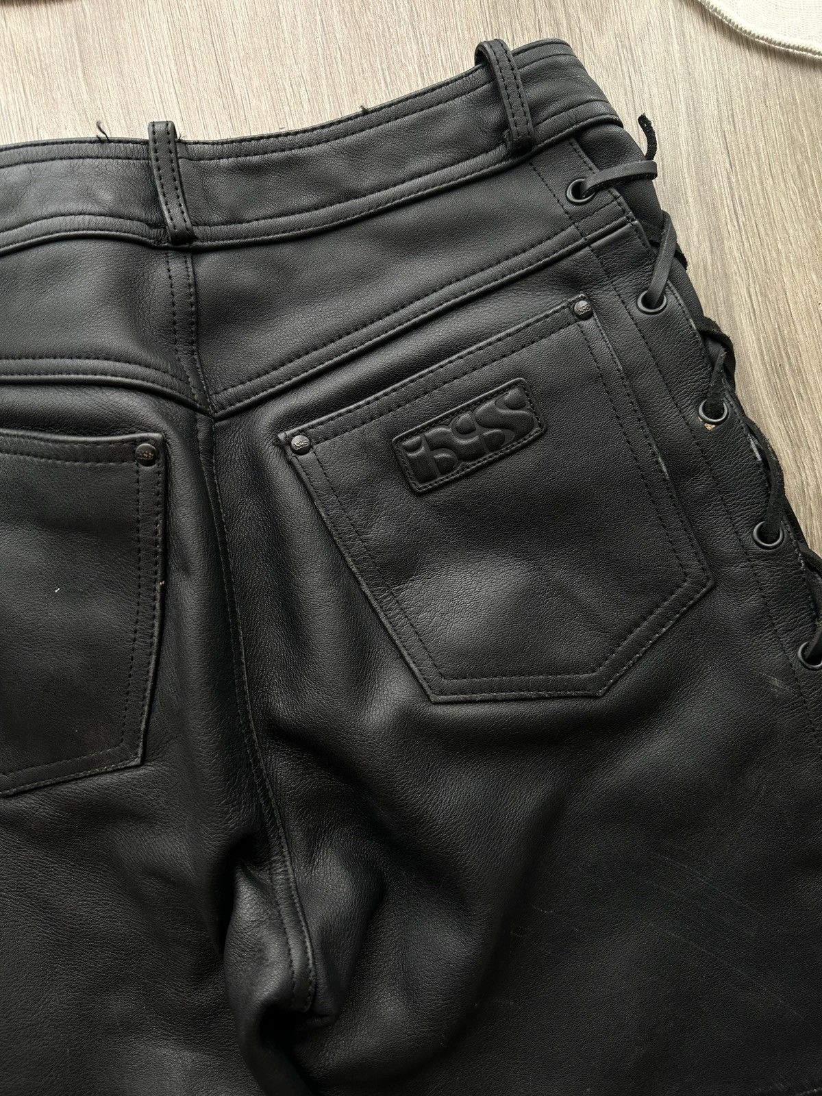 Genuine Leather × Vintage Vintage Genuine Leather Cowboy Black Pants Size US 30 / EU 46 - 9 Thumbnail