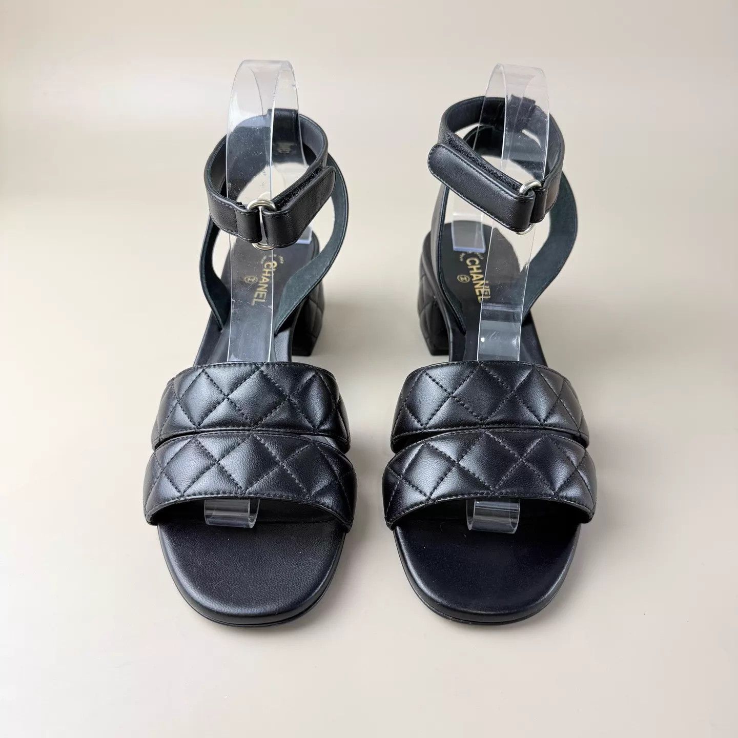 Chanel CHANEL 25SS Quilted Double C Strappy Sandals 39 New Size US 8.5 / IT 38.5 - 2 Thumbnail