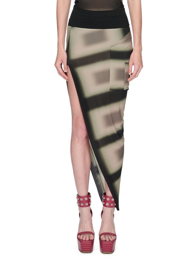 Rick Owens o1y0126 Maxi Skirt in Multicolor Size 27" / US 4 / IT 40 - 1 Thumbnail