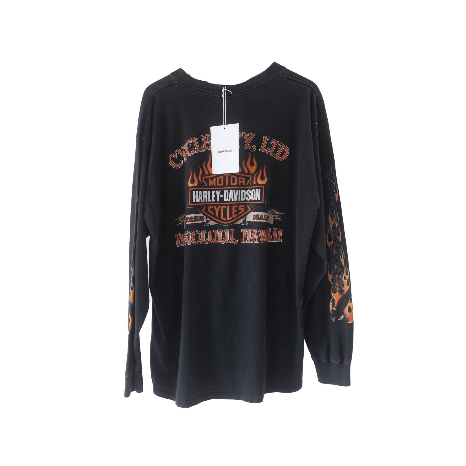 Harley Davidson × Vintage Vintage HARLEY DAVIDSON Flame All Over Bike Week 2000 Shirt Size US XL / EU 56 / 4 - 2 Thumbnail