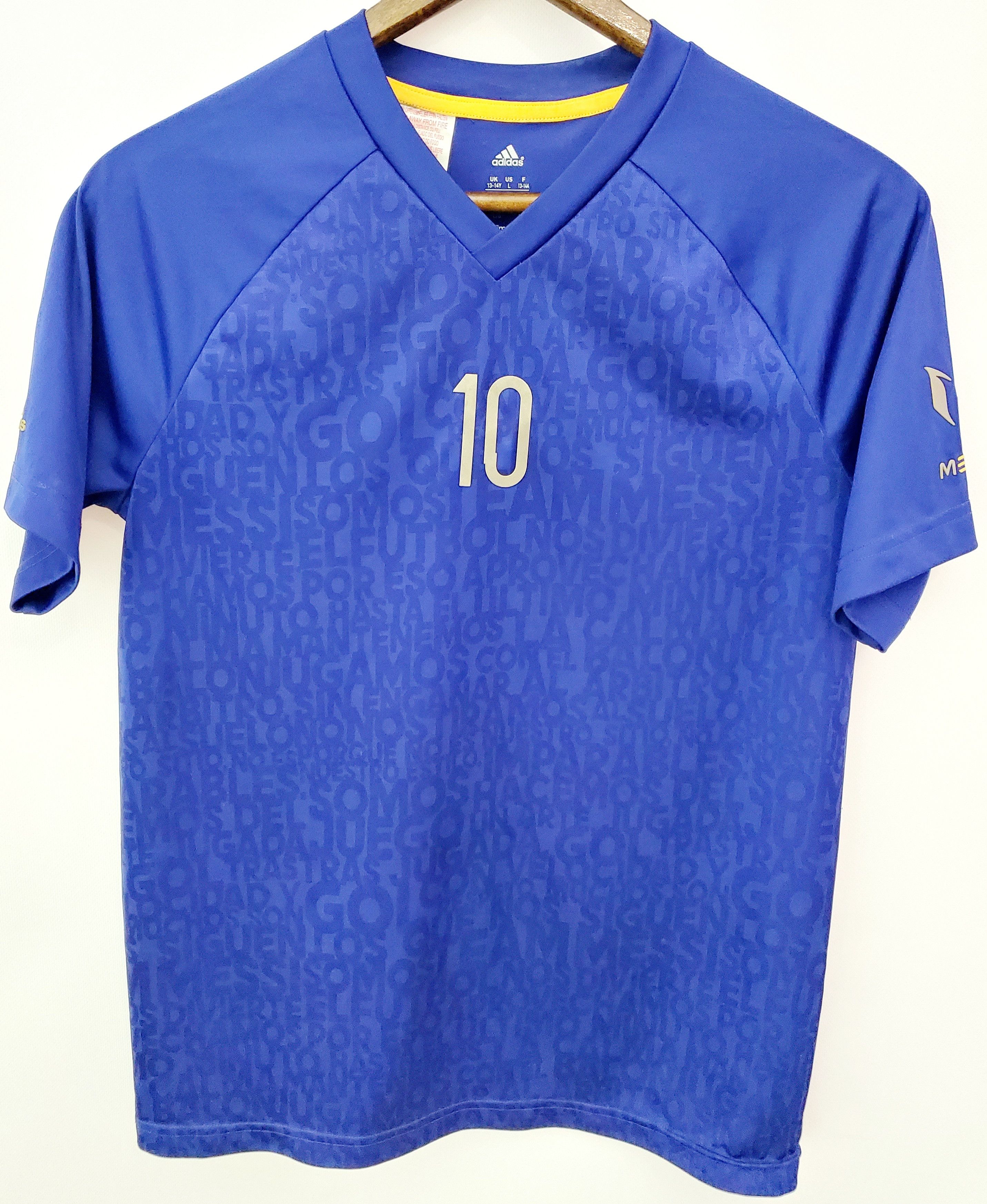 Adidas Adidas Leo Messi #10 jersey Boys 13-14 Y perfect condition Size US L / EU 52-54 / 3 - 1 Thumbnail
