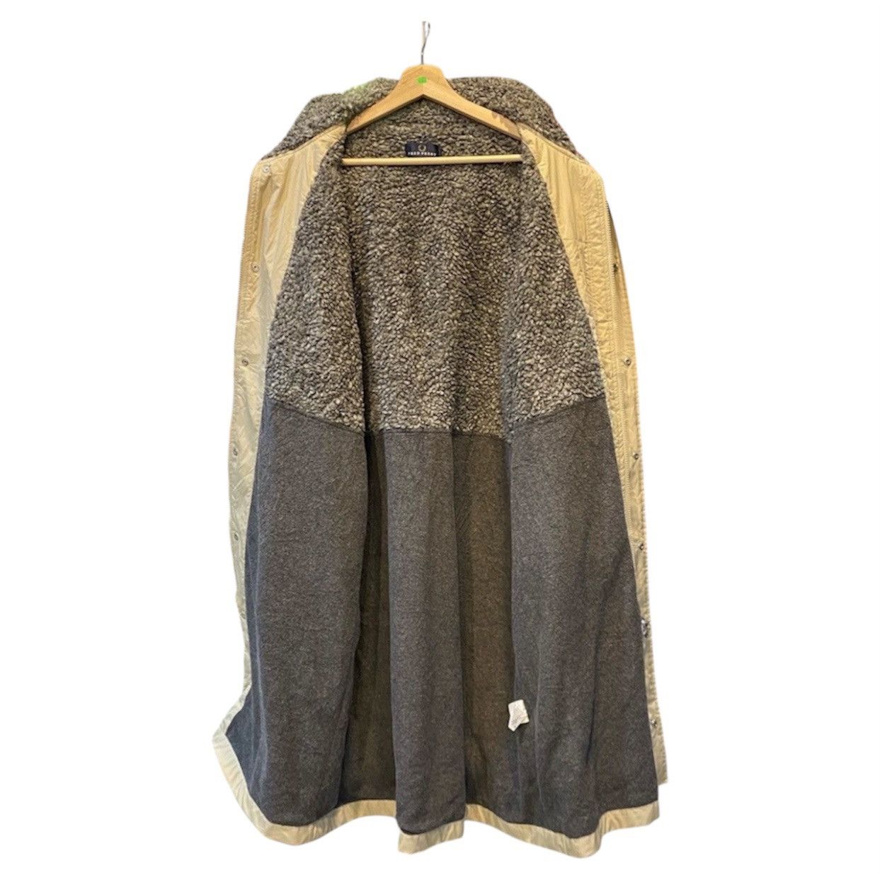 Fred Perry Fred Perry Vintage Sherpa Line Bench Coat Parka Jacket Beige Size US XL / EU 56 / 4 - 3 Thumbnail