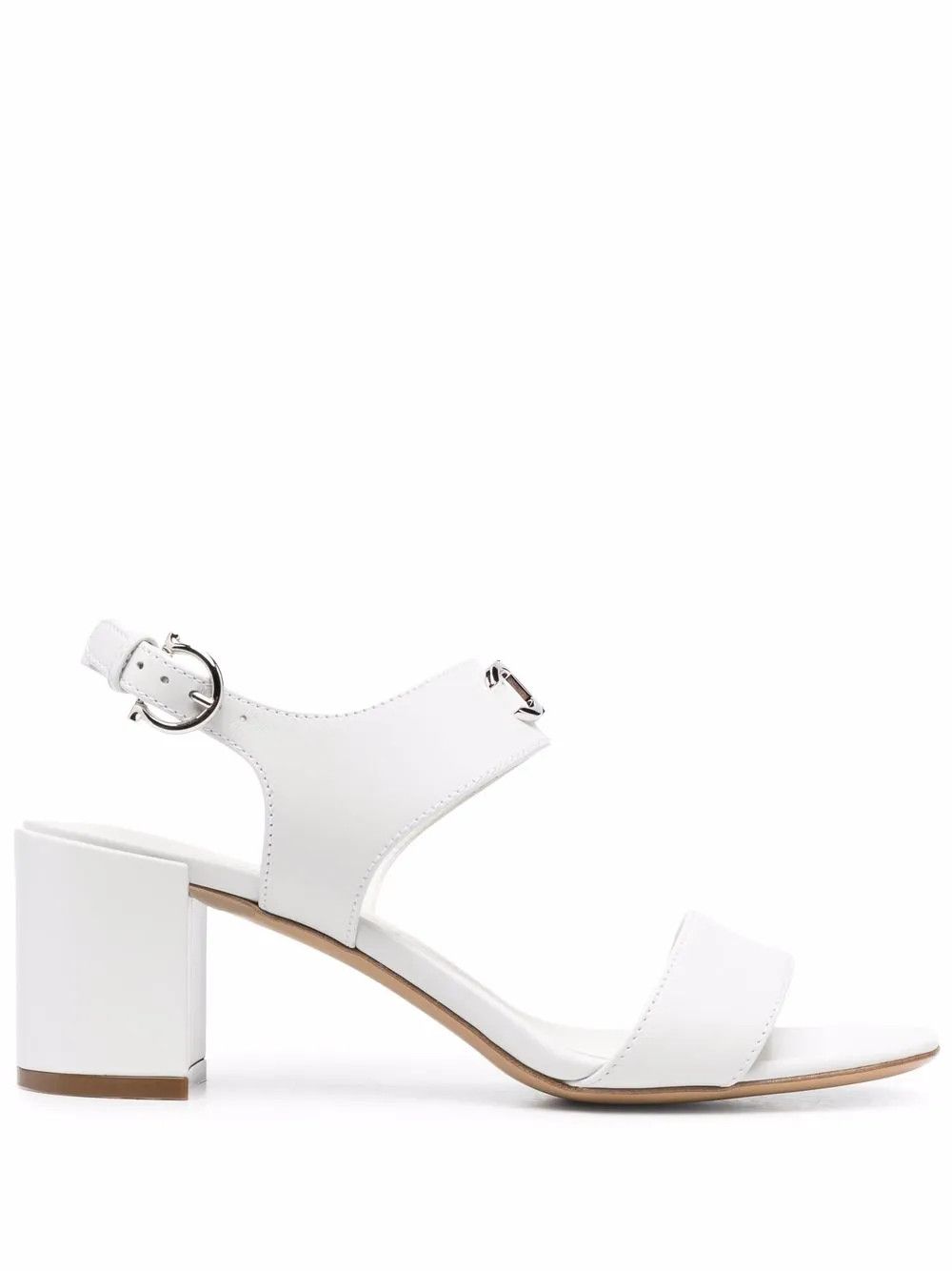 Salvatore Ferragamo o1y0426 Slingback Sandals in White Size US 6 / IT 36 - 1 Thumbnail