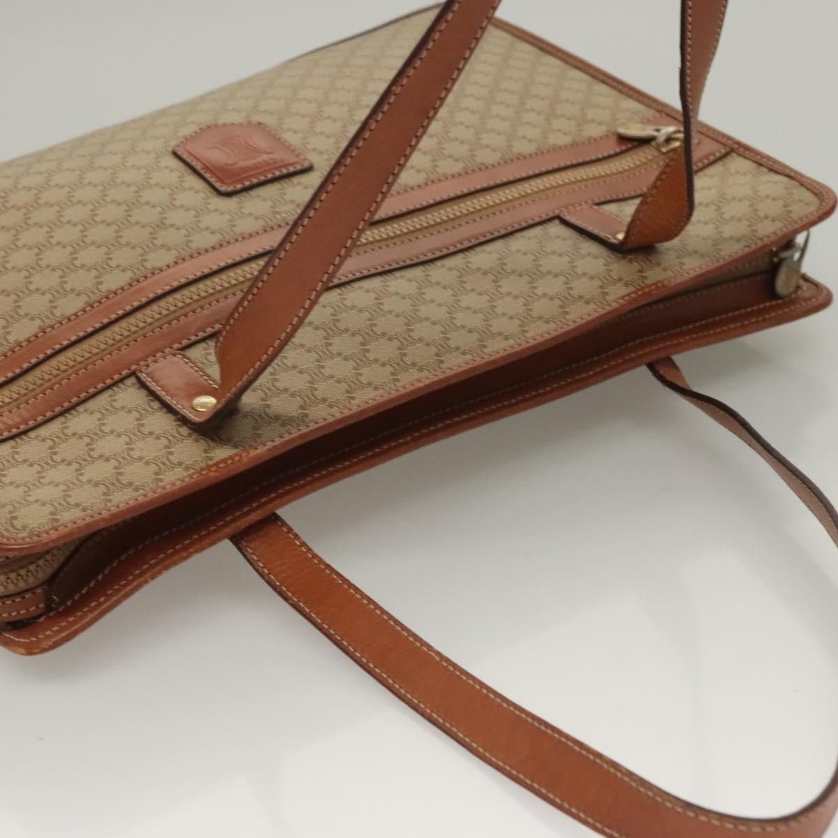 Celine CELINE Macadam Canvas Tote Bag Beige Gold Size ONE SIZE - 6 Thumbnail