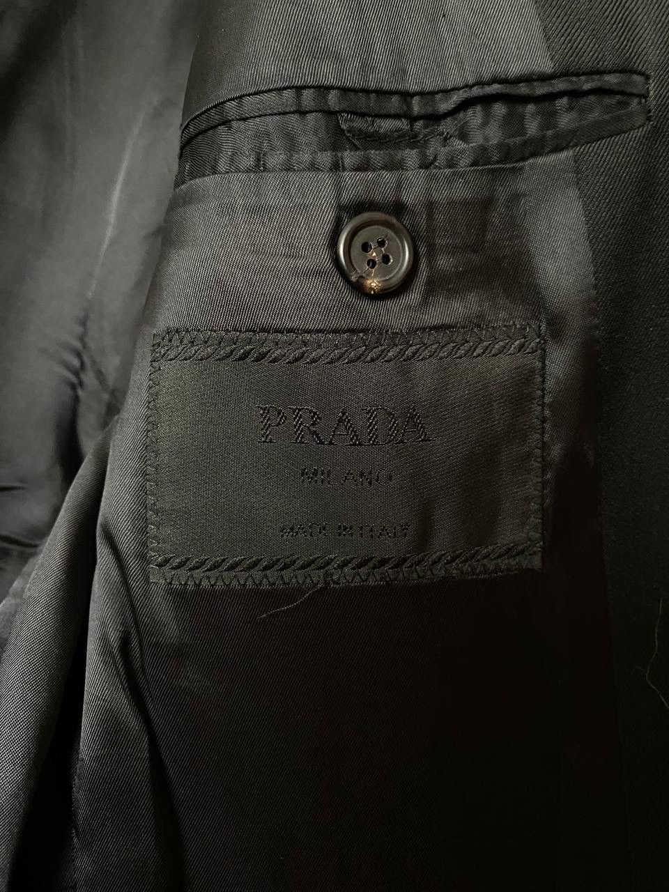 Prada 🖤 PRADA Milano Wool Blazer Suit Jacket Archiv Size 50R - 7 Thumbnail