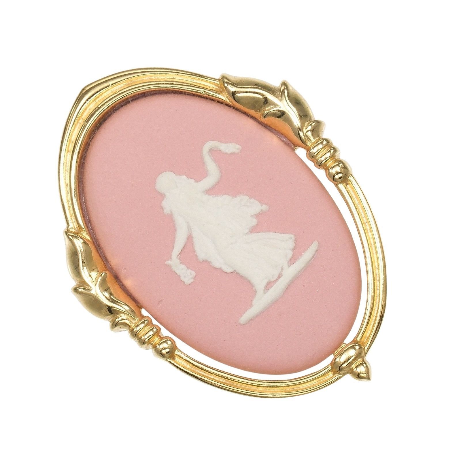Other Other Wedgwood Floral Girl Jasper Brooch Metal Brooch DUTY FREE for USA Size ONE SIZE - 1 Thumbnail
