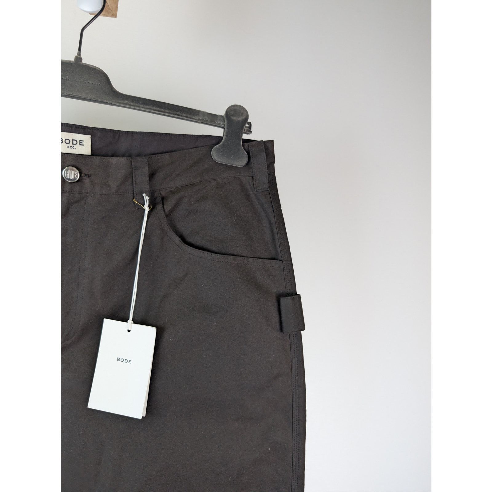 Bode o1rshd1 Waxed Cotton Knolly Brook Trousers in Brown Size US 38 / EU 54 - 5 Thumbnail
