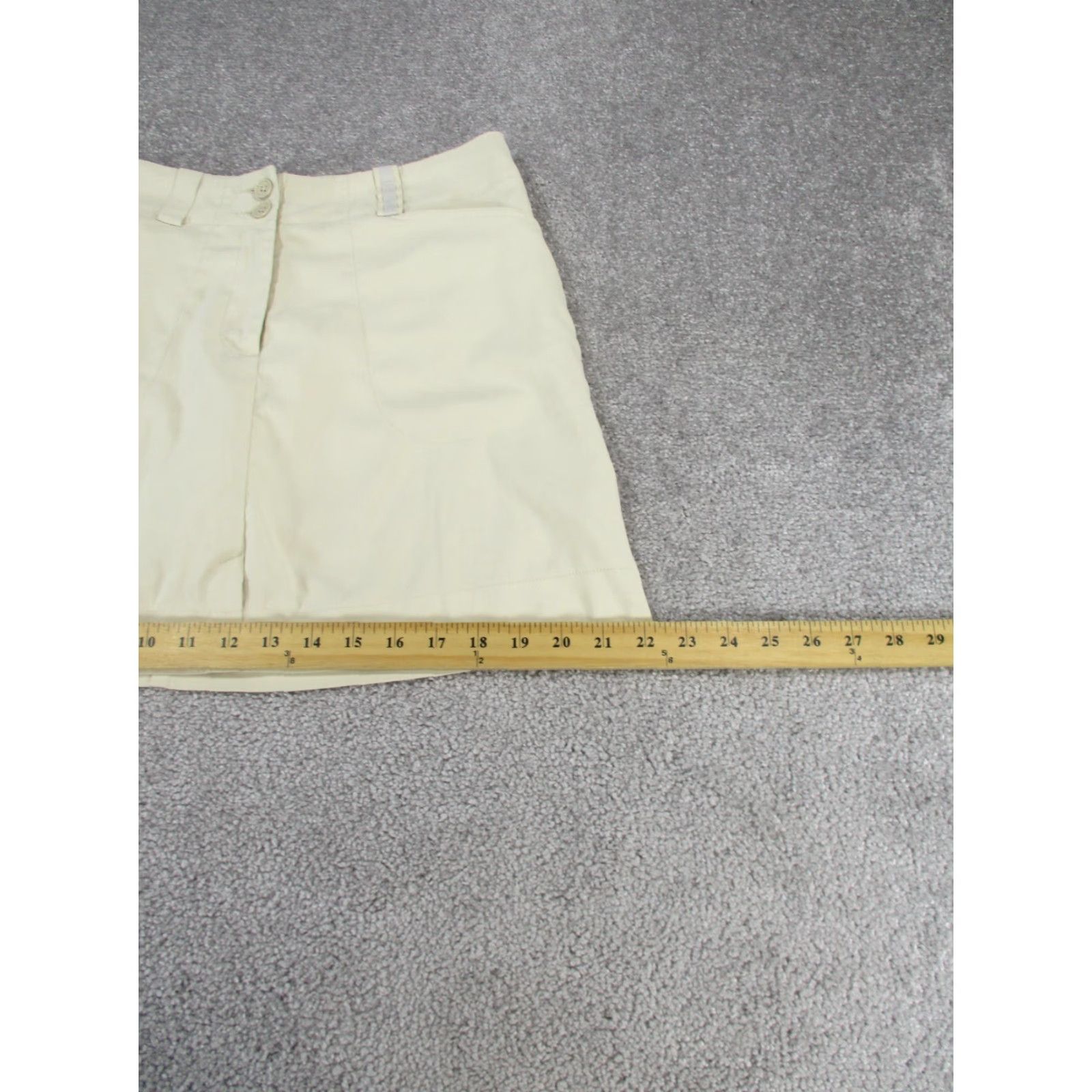 Nike VINTAGE Nike Golf Skort Womens 4 Dri Fit Beige A Line Size 27" / US 4 / IT 40 - 6 Thumbnail