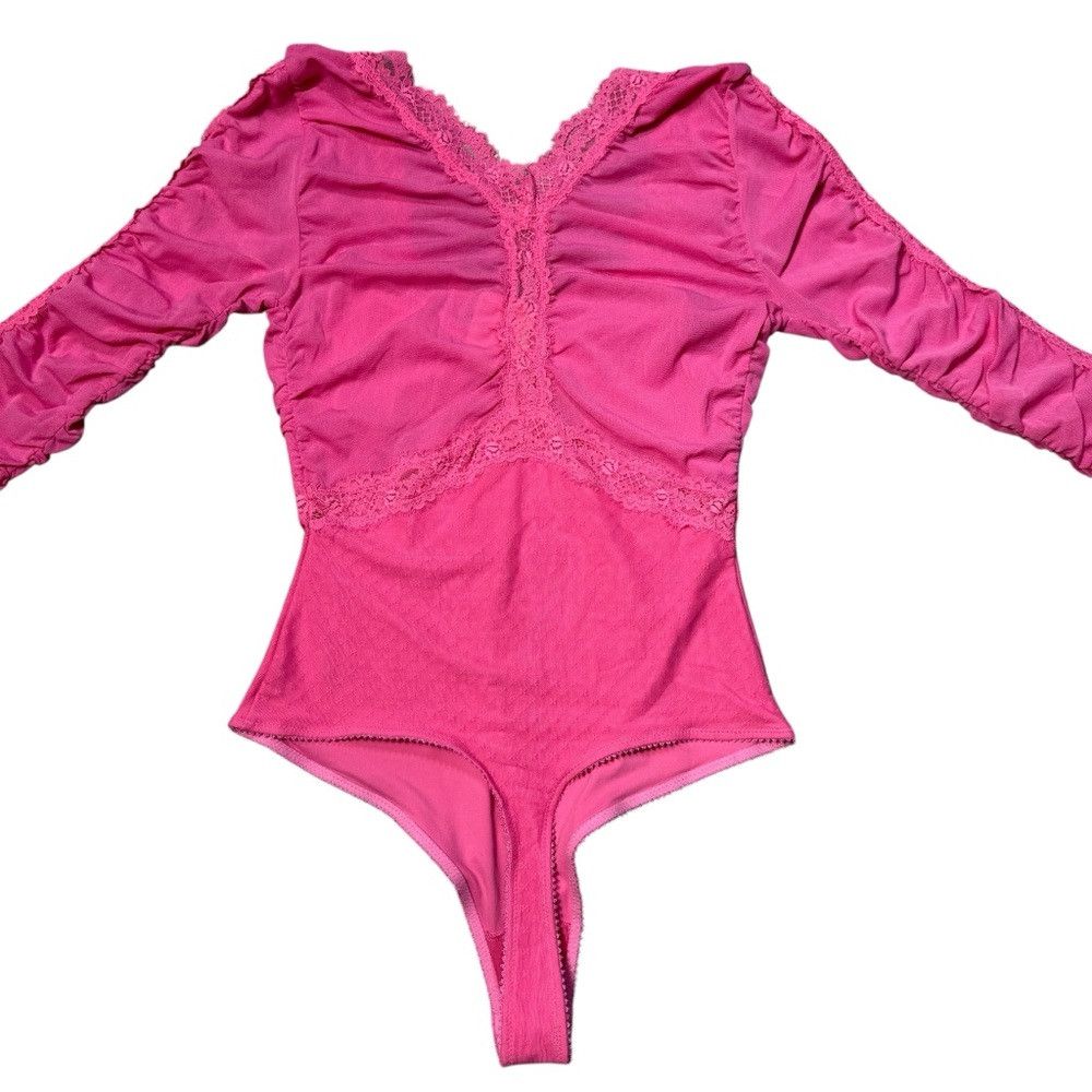 Free People NWT New Free People Forever Young Pink Bodysuit Size S Size S / US 4 / IT 40 - 4 Thumbnail