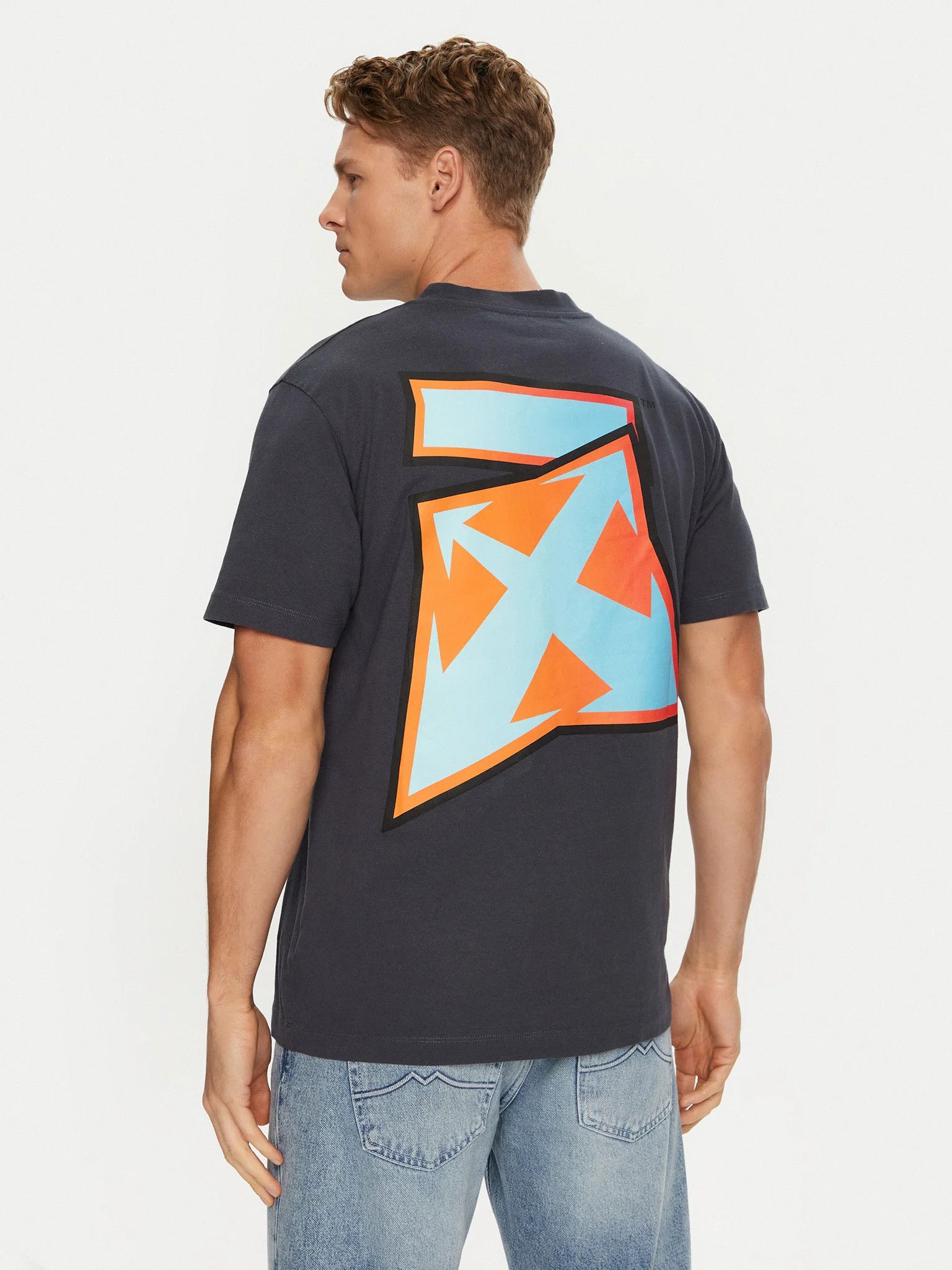 Off-White o1gr1nt1124 Degradé Thund Slim S/S T-Shirt in Outer Space Size US XS / EU 42 / 0 - 3 Thumbnail