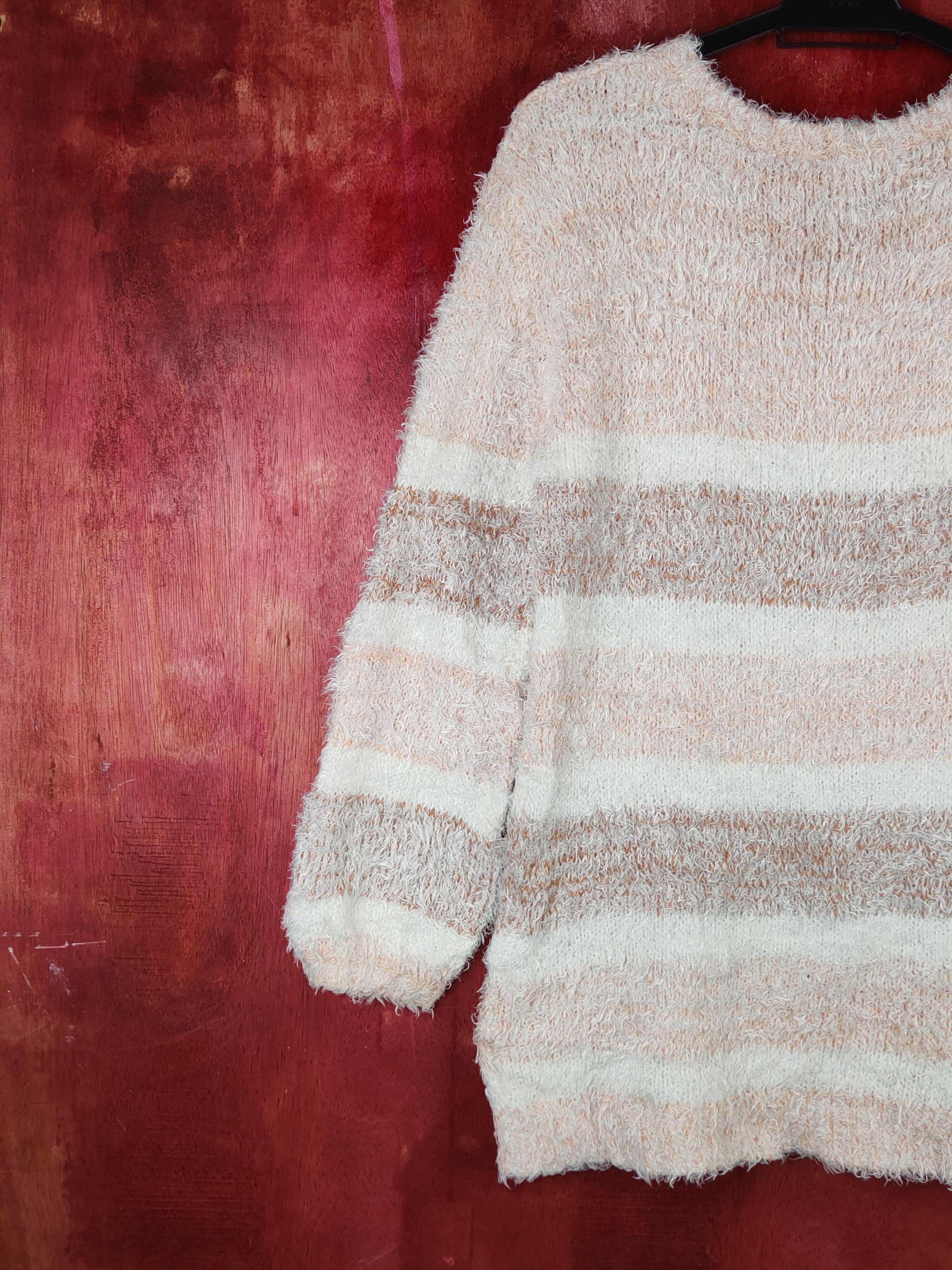 Japanese Brand × Vintage Losicarie Orange Brown Fur Mohair Knitwear #S1960 Size S / US 4 / IT 40 - 8 Thumbnail