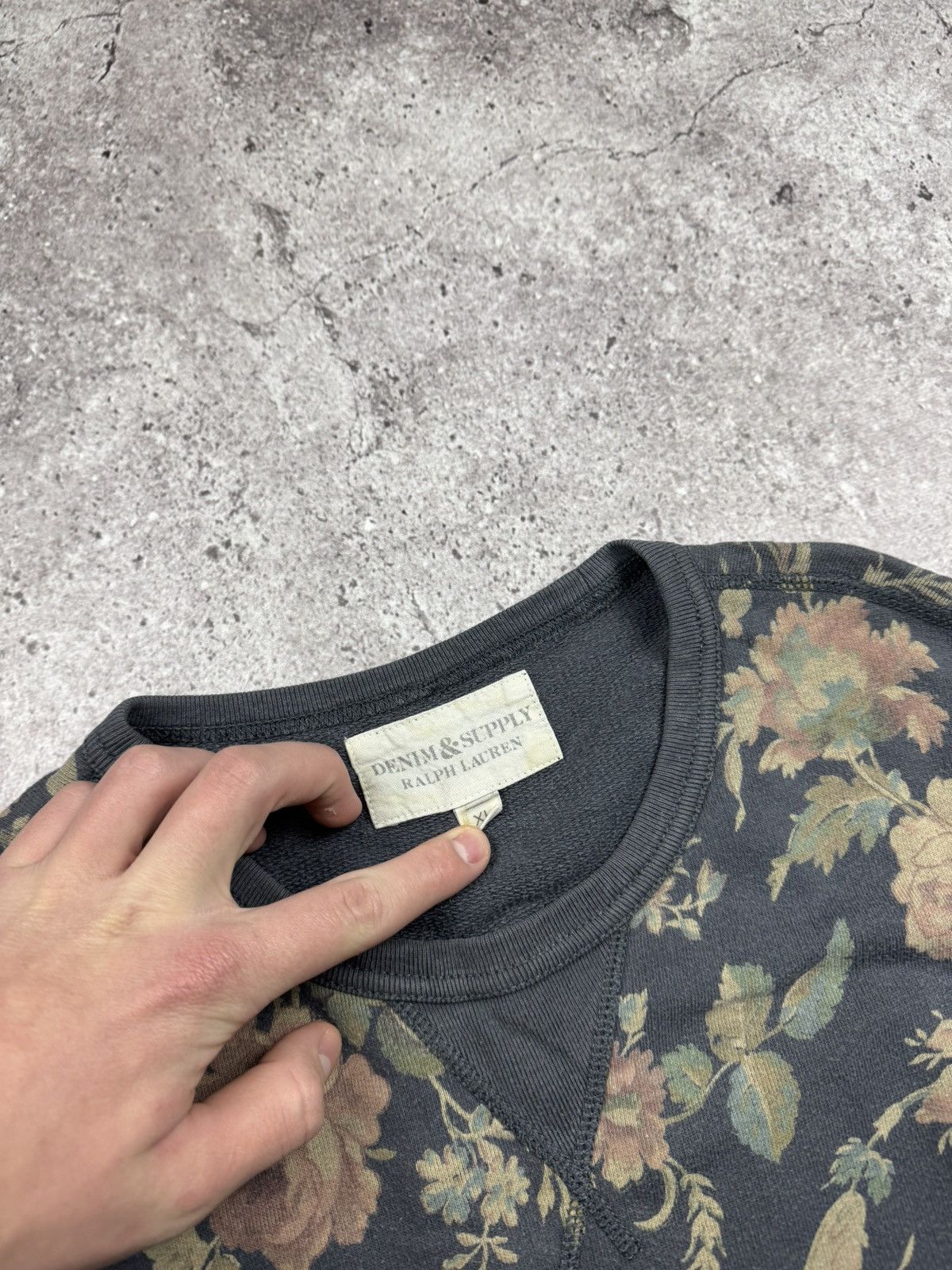 Denim & Supply Ralph Lauren DENIM & SUPPLY RALPH LAUREN Y2K Floral Pullover Sweatshirt Size US XL / EU 56 / 4 - 6 Thumbnail