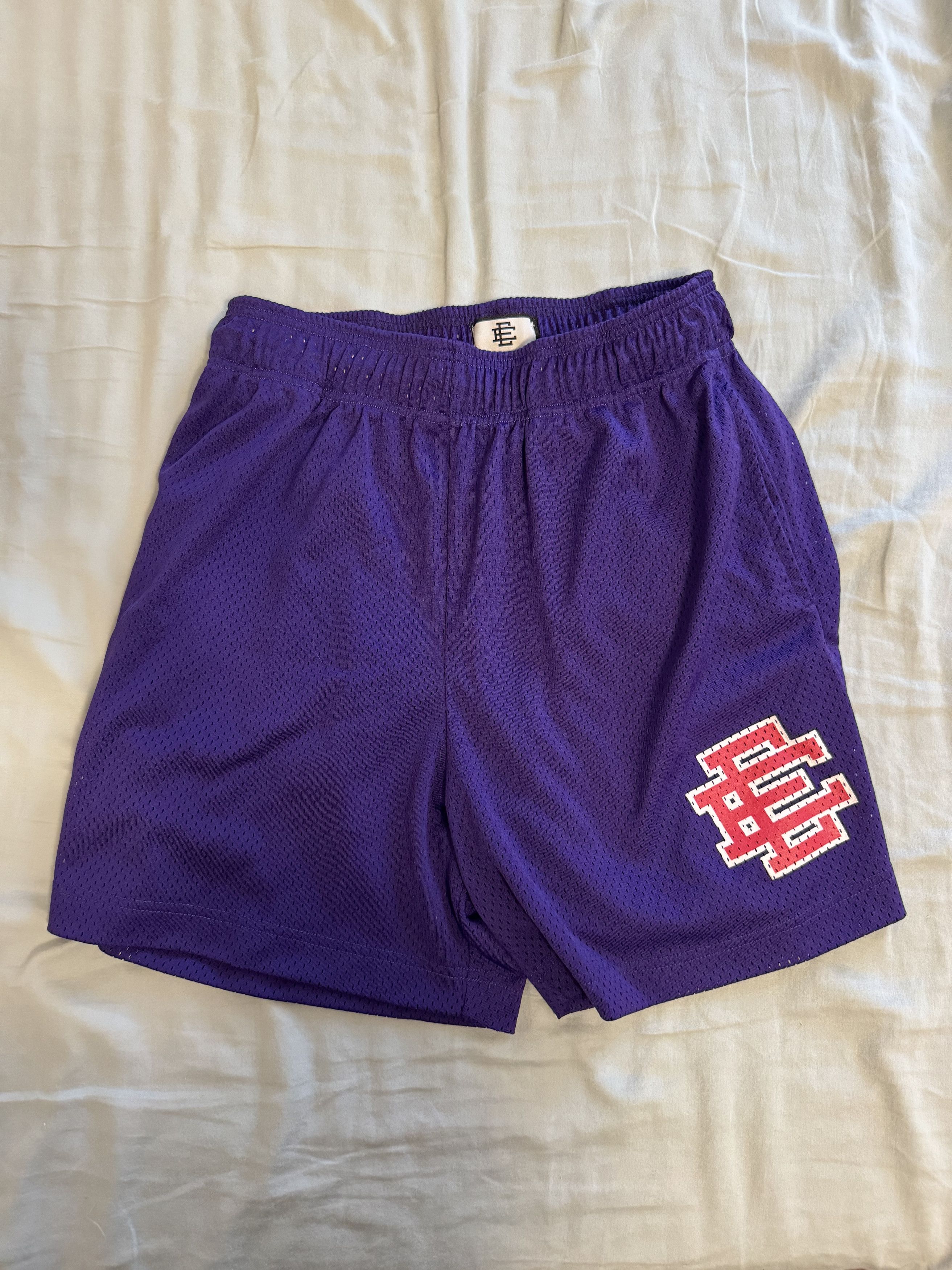 image of Eric Emanuel Ee Mesh Shorts Purple/red, Men's (Size 33)