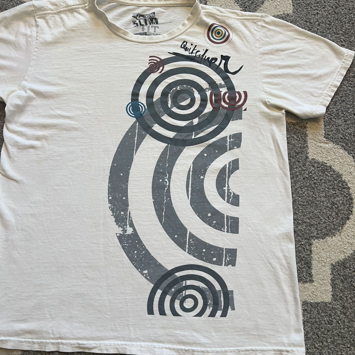 Quiksilver × Vintage quiksilver white slim fit graphic tee Size US L / EU 52-54 / 3 - 2 Thumbnail