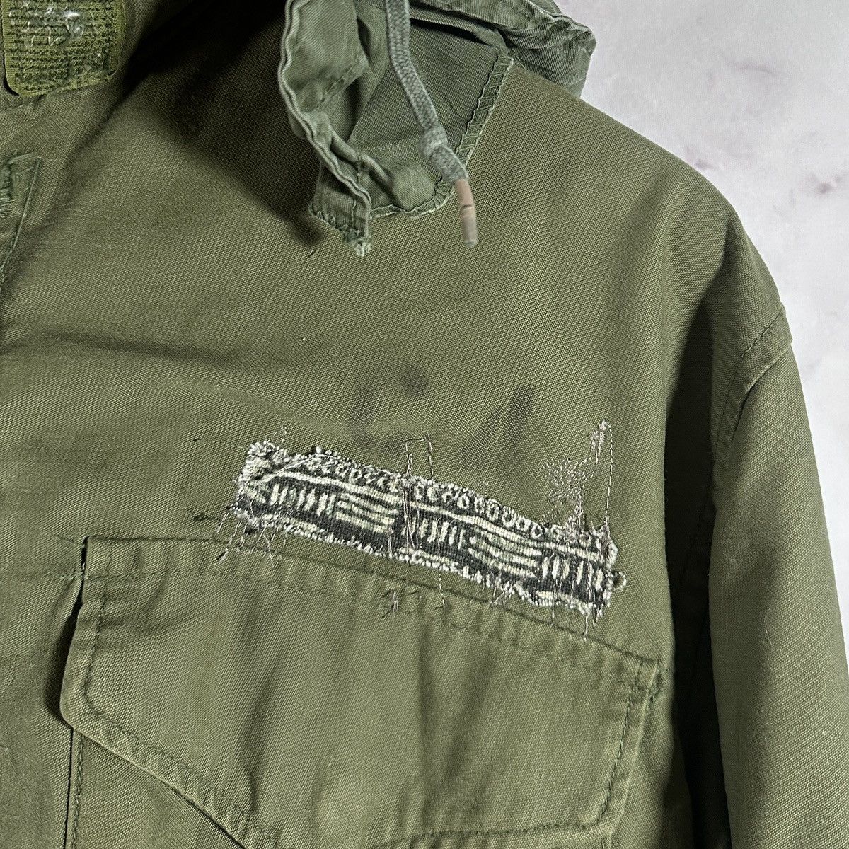 Vintage Reworked U.S. Military M65 Green Field Coat Size US S / EU 44-46 / 1 - 4 Thumbnail