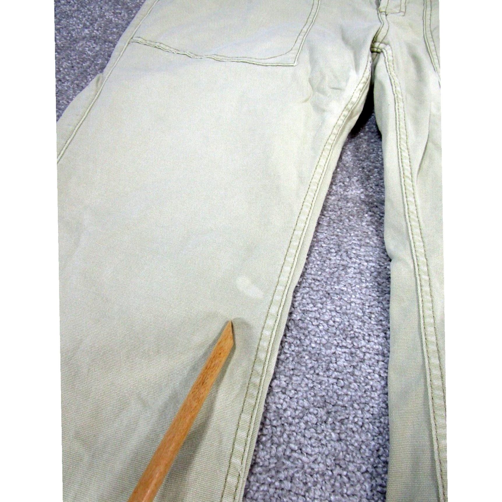 Anthropologie Pilcro Anthropologie Womens Petite Khaki Button Fly Pants 30 Extra Large XL Size 30" / US 8 / IT 44 - 2 Thumbnail