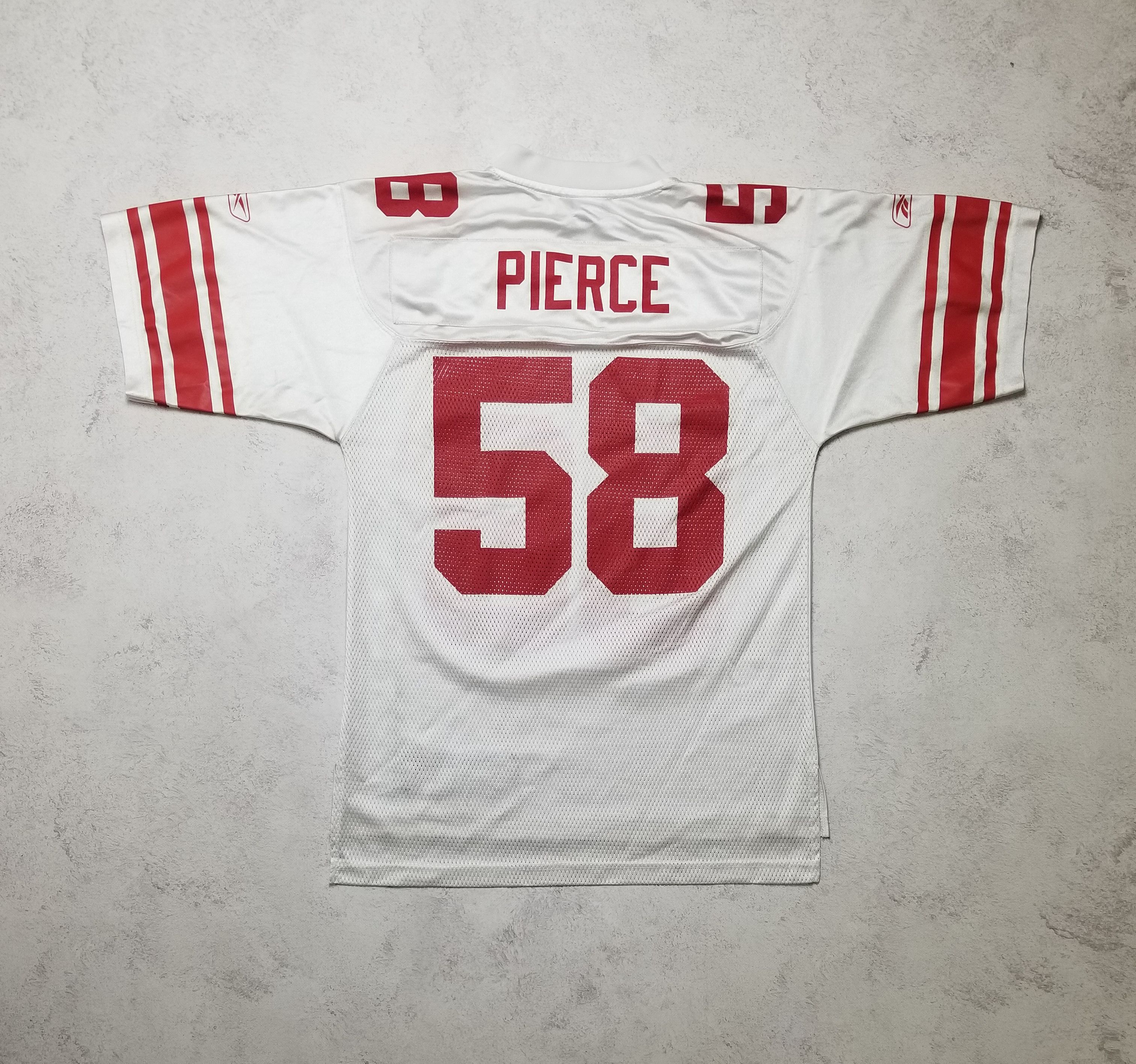 Reebok VTG REEBOK NFL EQUIPMENT NEW YORK GIANTS PIERCE #58 JERSEY Size US S / EU 44-46 / 1 - 2 Thumbnail