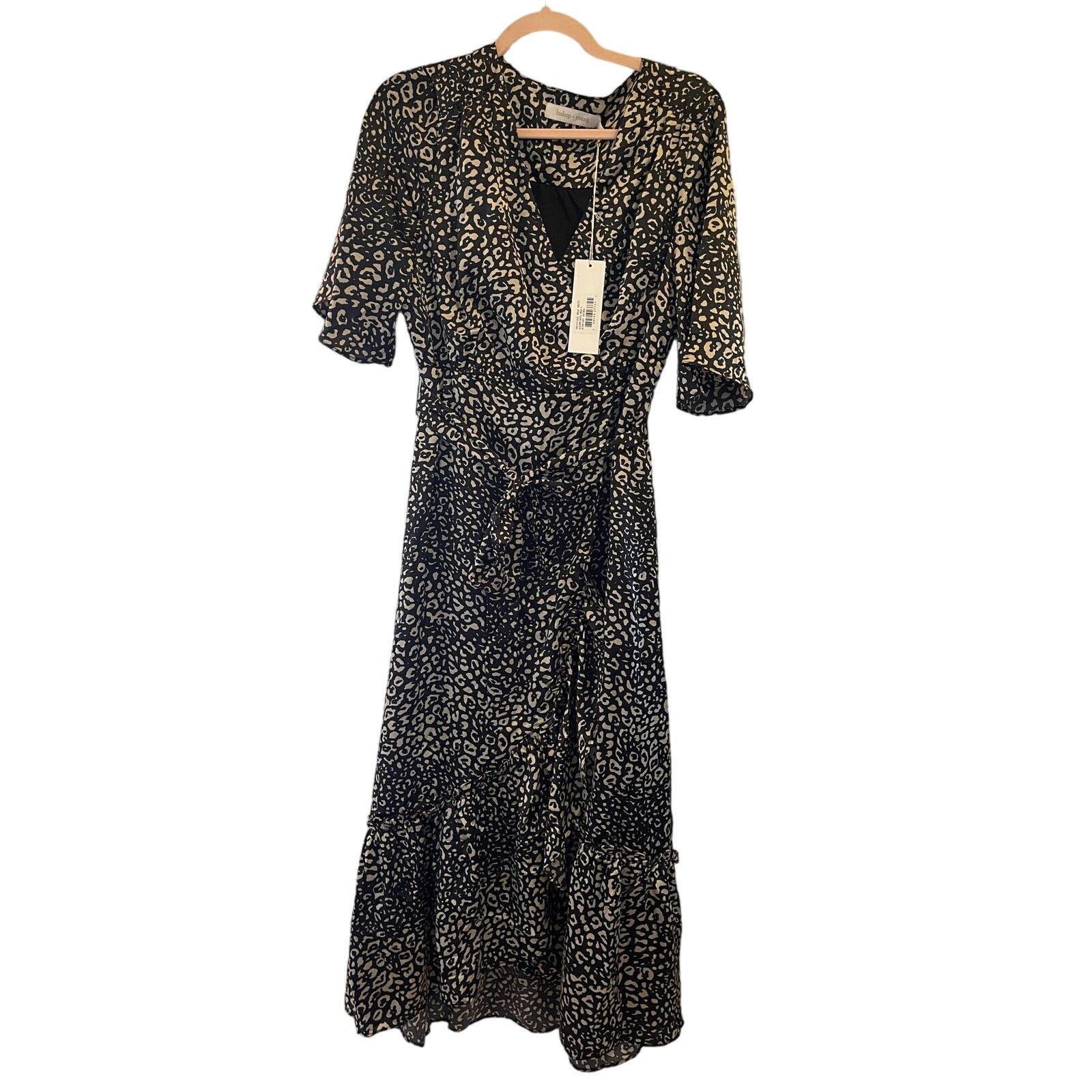 Other Bishop + Young, Privilege Wrap Dress, NWT, Size: L Size L / US 10 / IT 46 - 2 Thumbnail