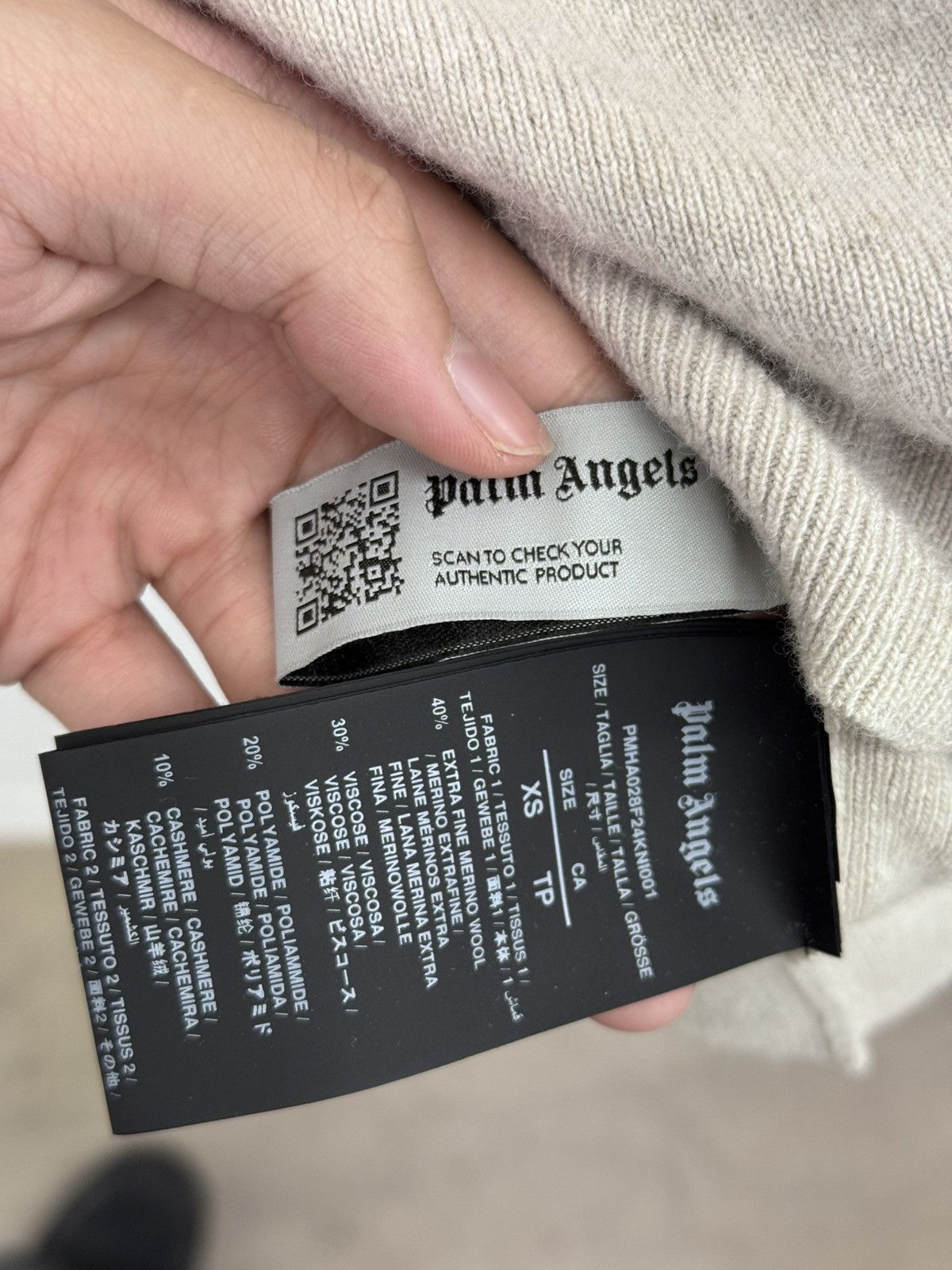 Palm Angels Palm Angels Cashmere Zip Up Size US XS / EU 42 / 0 - 5 Thumbnail