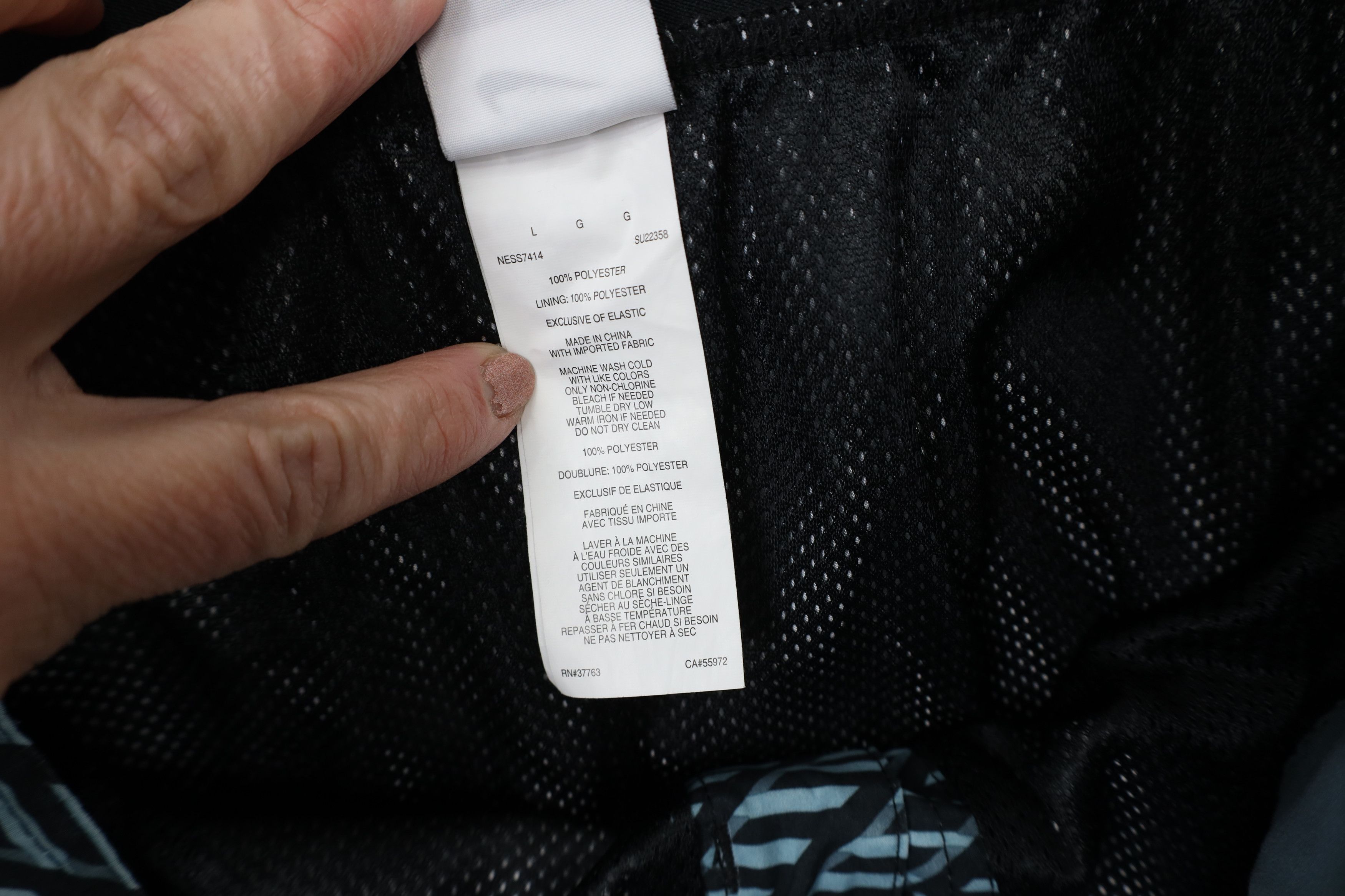 Nike × Vintage Vintage Y2K Nike Swim Mini Swoosh Geometric Board Shorts Size US 34 / EU 50 - 7 Thumbnail