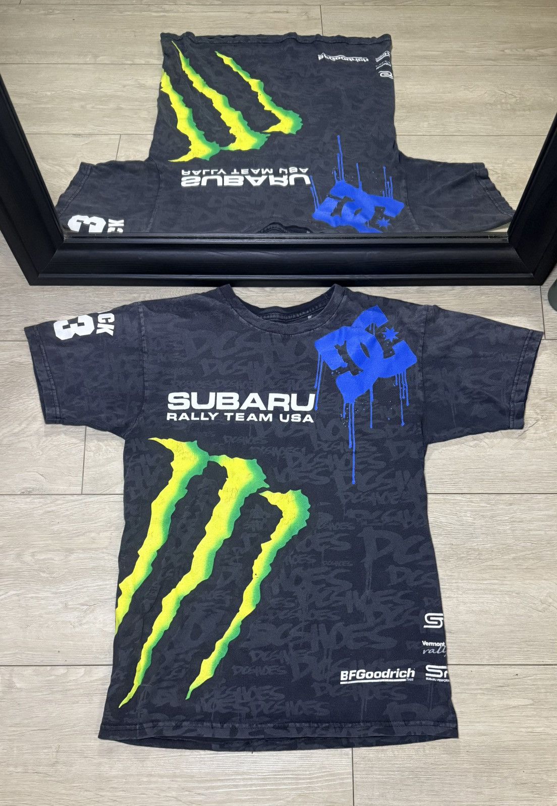 DC Y2K 2000s Monster X DC Shoes All Over Print Subaru / Recaro Size US S / EU 44-46 / 1 - 1 Thumbnail