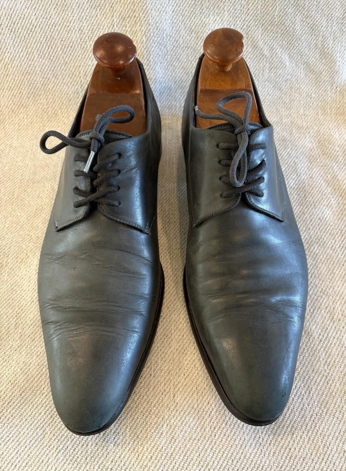 Dolce & Gabbana VTG Dolce & Gabbana Gray Derby Dress Shoes Italy Mens 8.5 Size US 8.5 / EU 41-42 - 1 Thumbnail