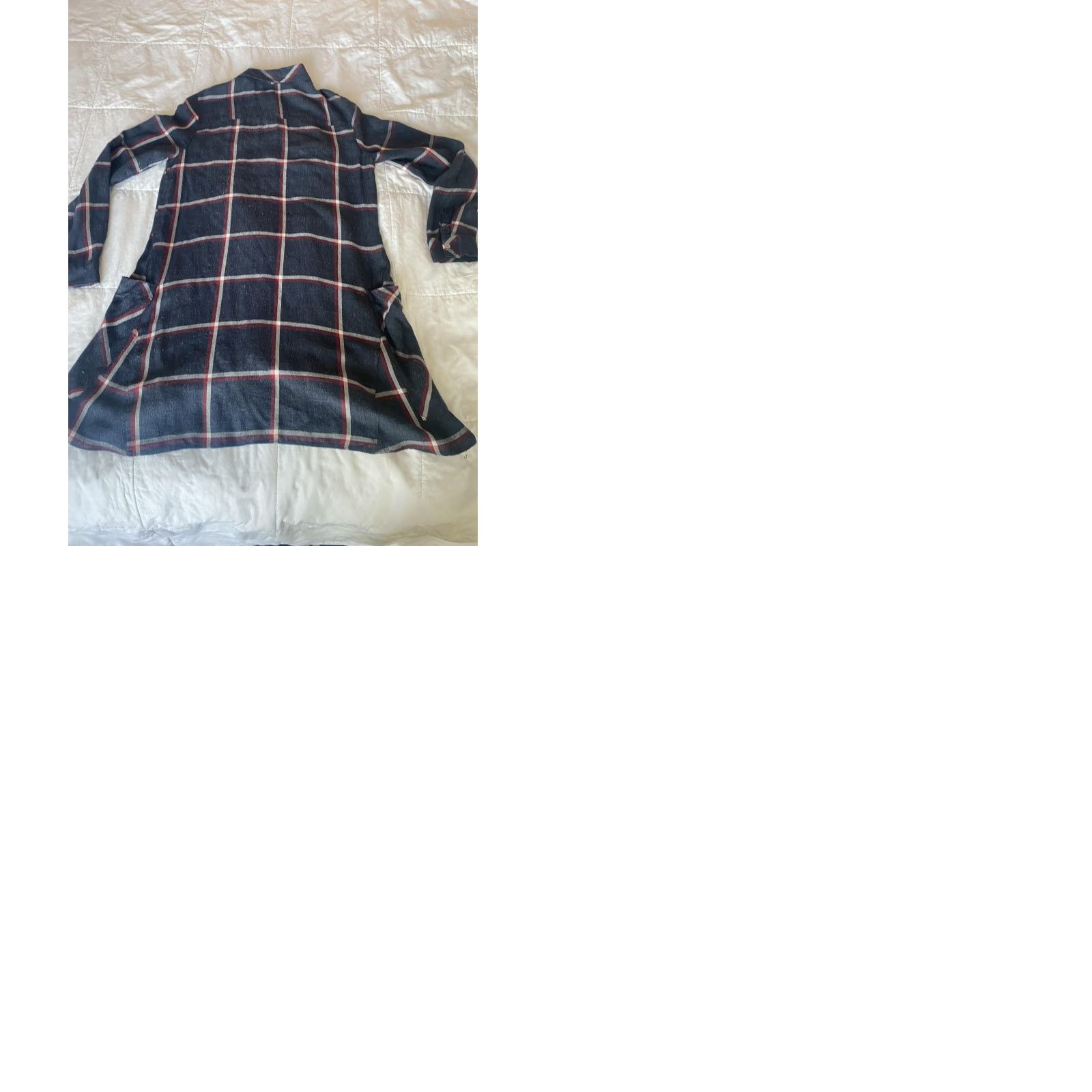Zara VINTAGE Zara Basic Shirt Dress Womens XS Plaid Long Sleeve Button Up Pockets flannel Size XS / US 0-2 / IT 36-38 - 9 Thumbnail