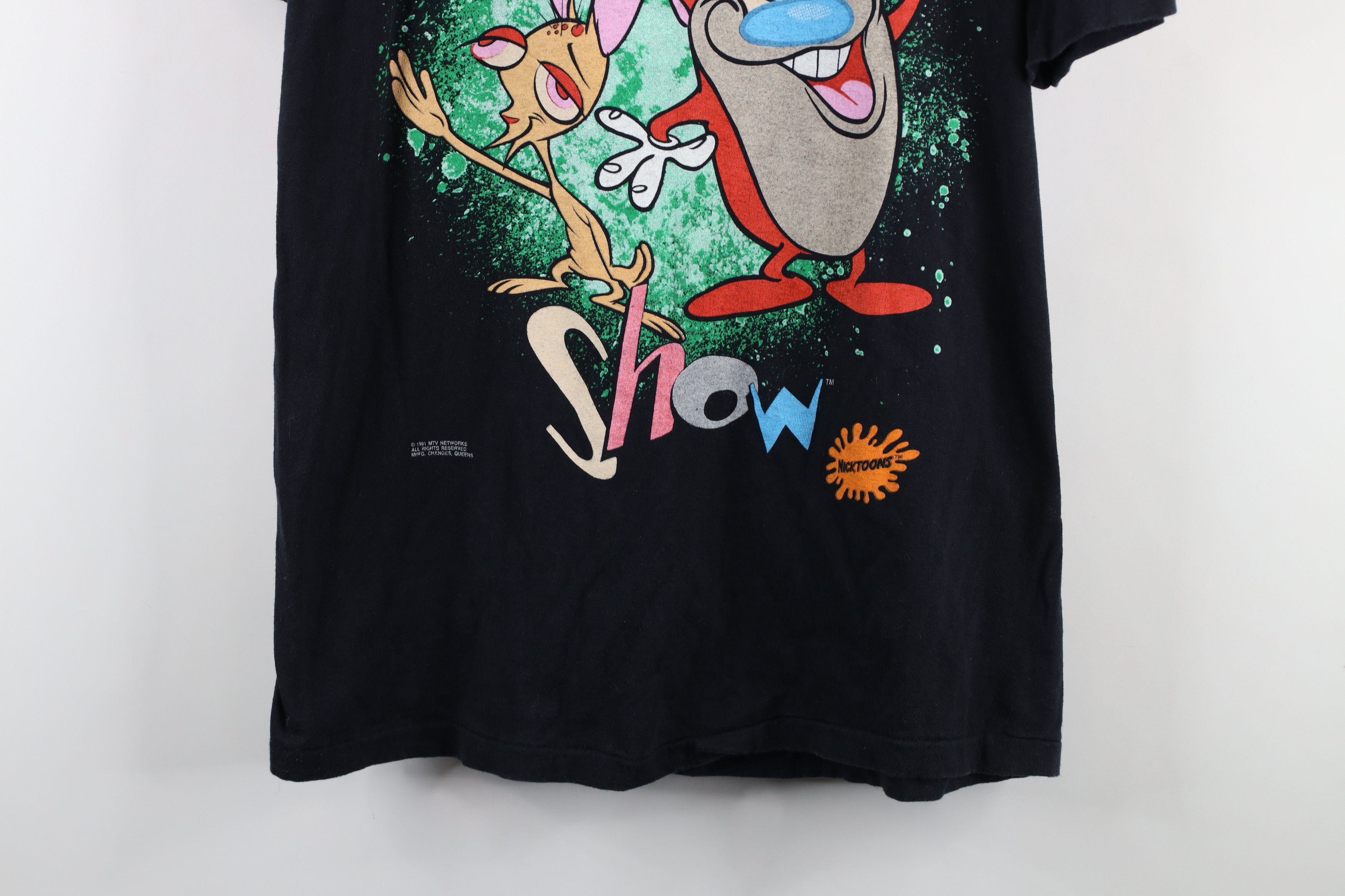 Vintage Vintage 90s The Ren & Stimpy Show Short Sleeve T-Shirt USA Size US L / EU 52-54 / 3 - 3 Thumbnail
