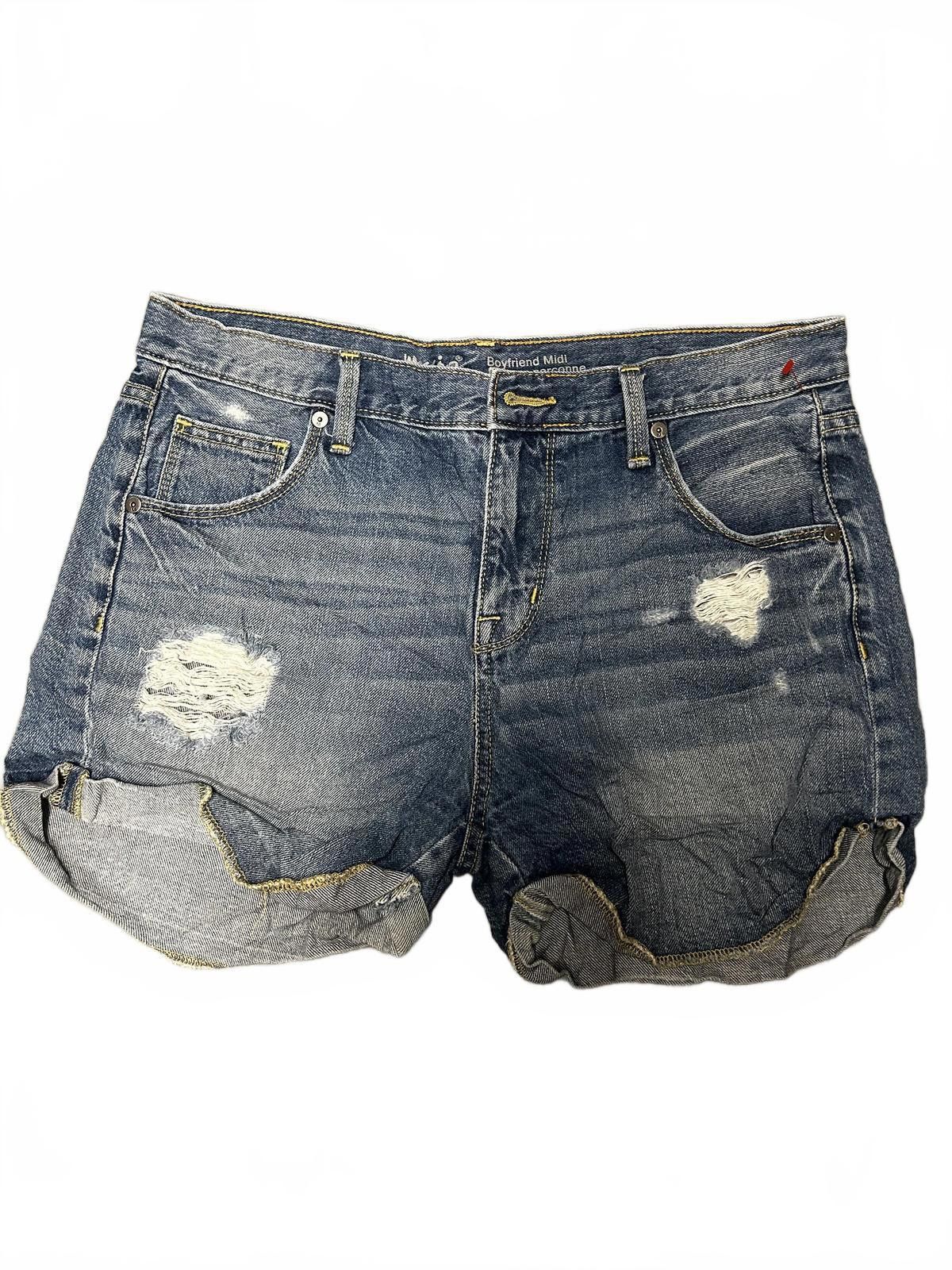 Tomas Maier Stylish Boyfriend Midi Denim Shorts - Summer Essential Size 28" / US 6 / IT 42 - 1 Thumbnail