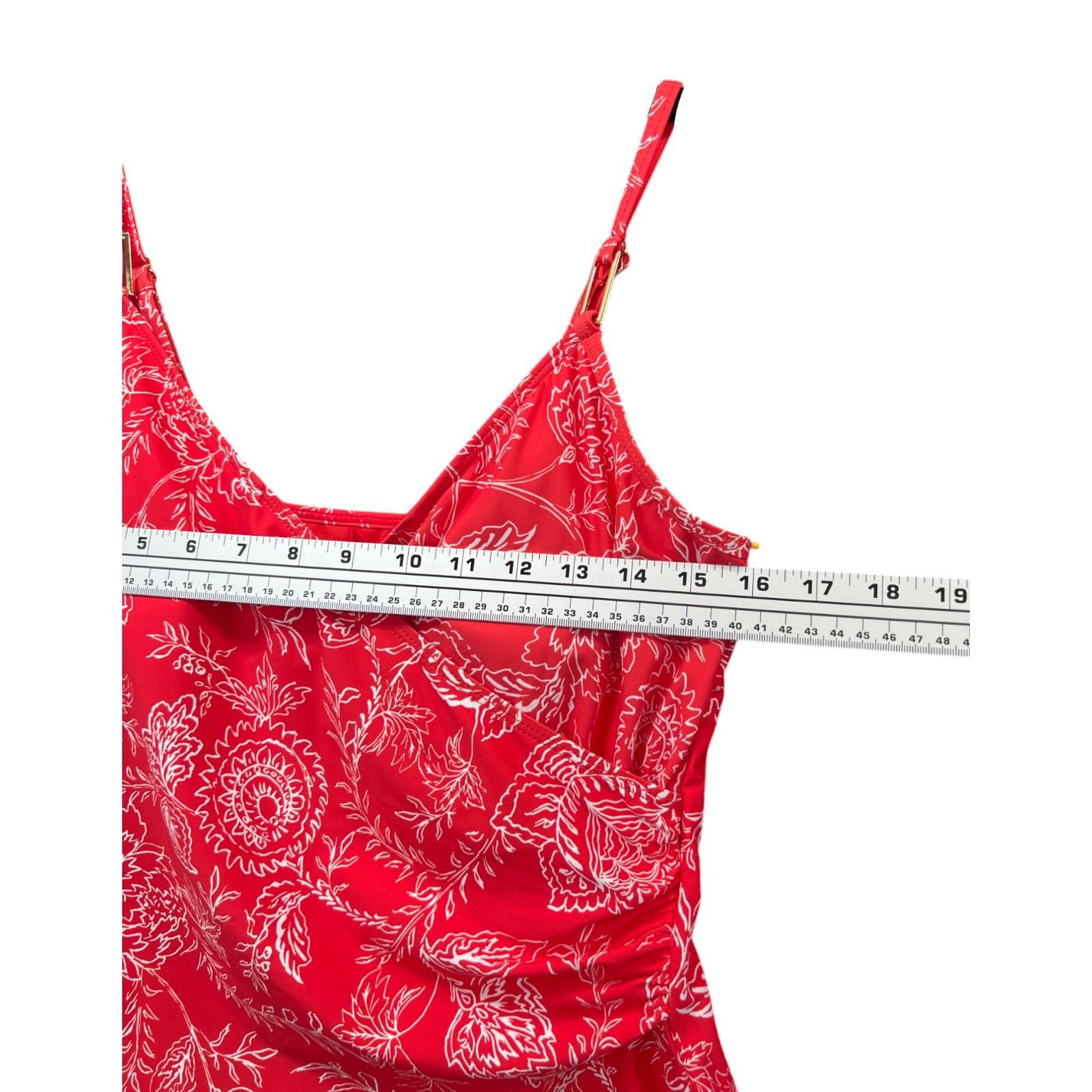 Other Liz Claiborne - Women's Lined Paisley Tankini Swimsuit Top - Size ONE SIZE - 5 Thumbnail