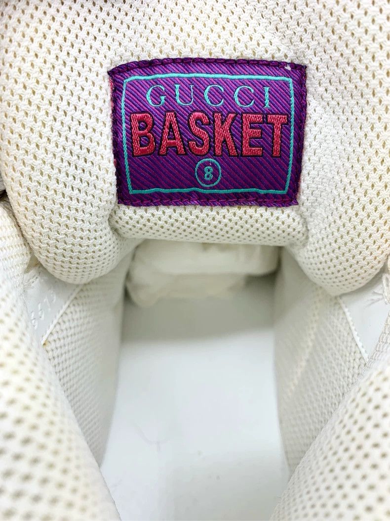 Gucci Gucci Basket Series Size 42 White High-top Basketball Shoes Size US 9 / EU 42 - 6 Thumbnail