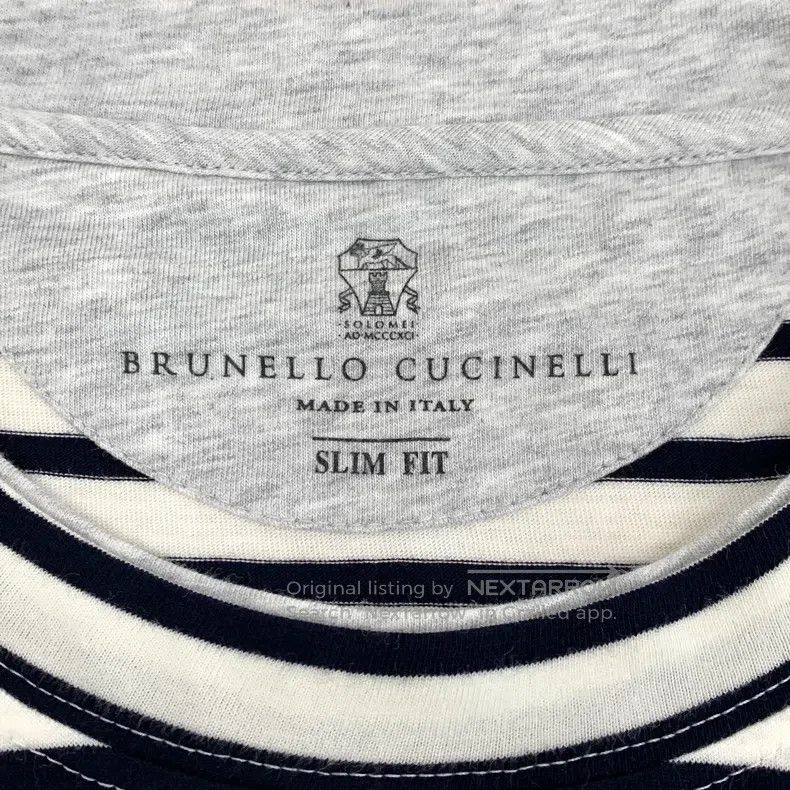 Brunello Cucinelli Brunello Cucinelli Cotton crewneck short sleeve T-shirt, g Size M / US 6-8 / IT 42-44 - 5 Thumbnail
