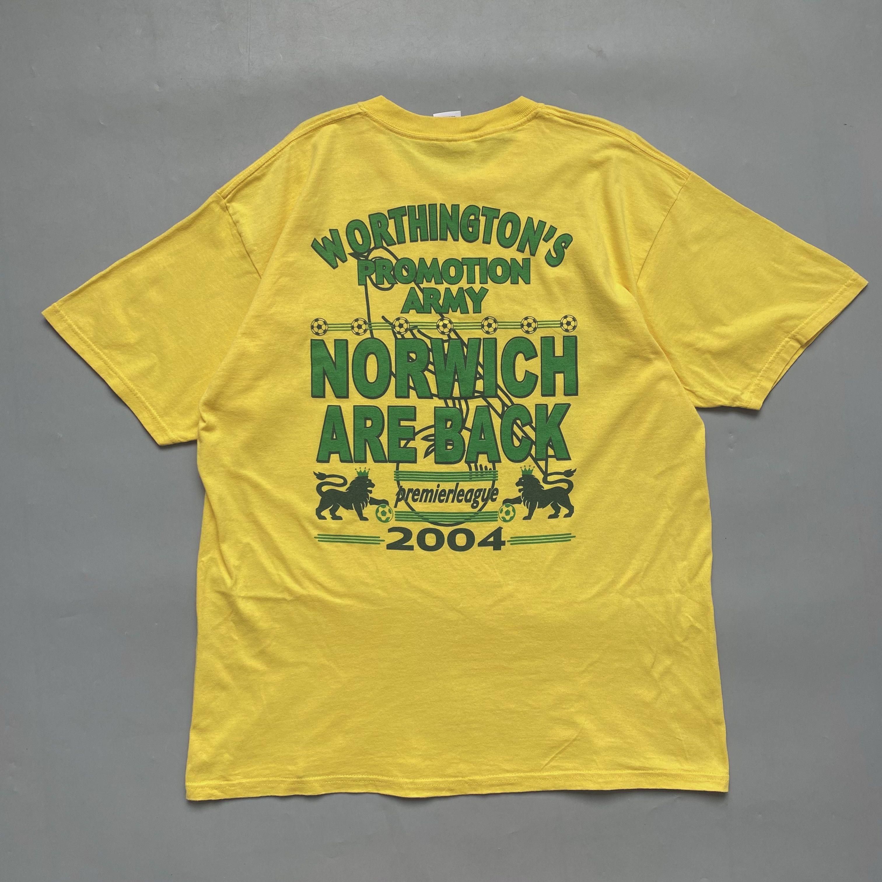 Umbro Vintage Norwich City Canaries premiership tee 2004 Soccer Size US XL / EU 56 / 4 - 6 Thumbnail