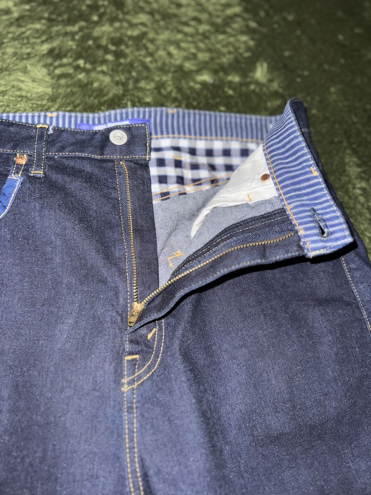Junya Watanabe [S] Junya Watanabe 14AW Cinch-Back Sarouel Denim pants Size US 32 / EU 48 - 3 Thumbnail