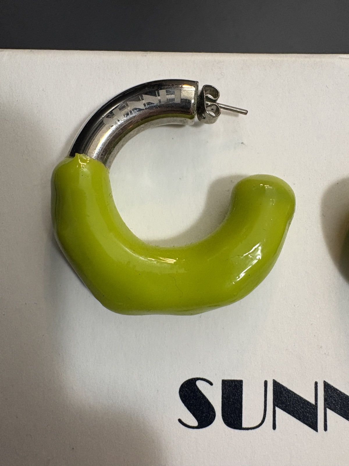 Sunnei Sunnei rubberized large earrings Size ONE SIZE - 3 Thumbnail