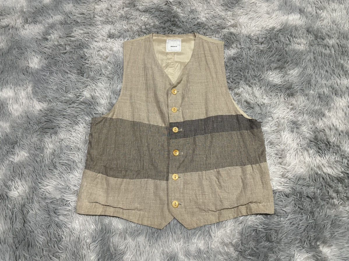 Dezert 🔥Rare Dezert Panelled Design Hemp Vest Ziggy Chen Style Size US M / EU 48-50 / 2 - 1 Thumbnail
