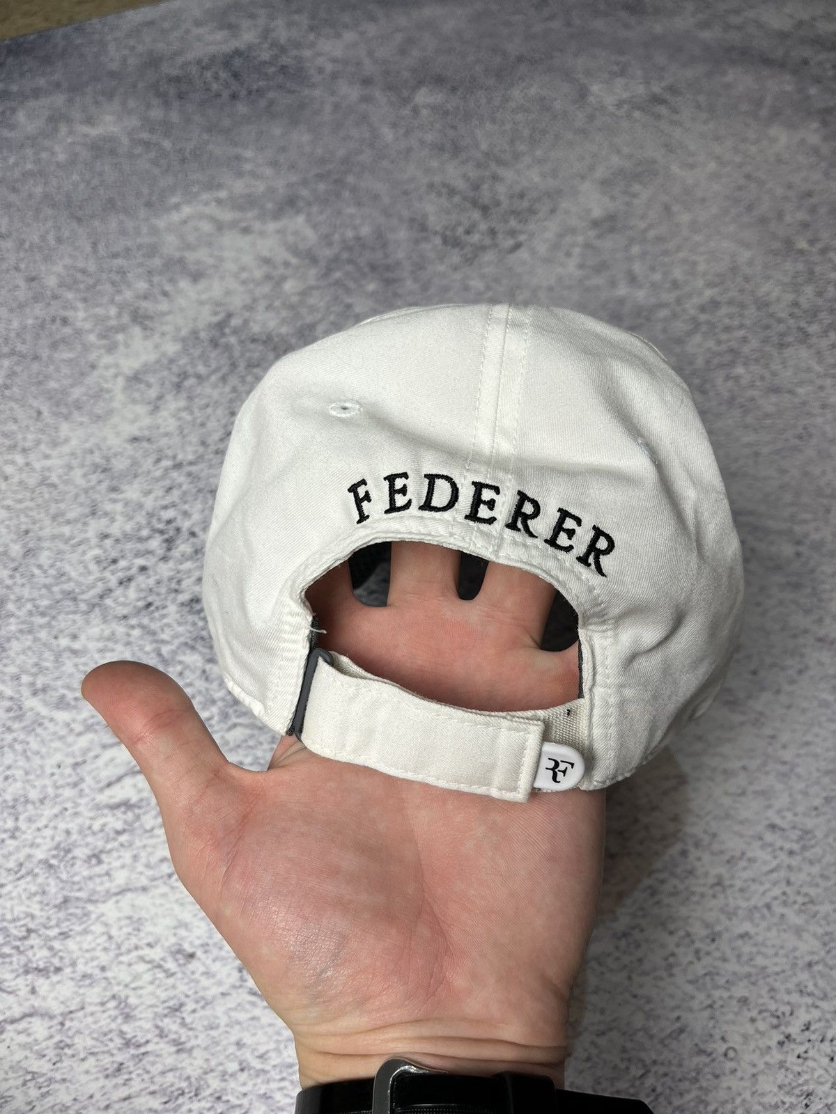 Nike Vintage Nike Roger Federer Rare Cap Hat Tennis White Size ONE SIZE - 4 Thumbnail
