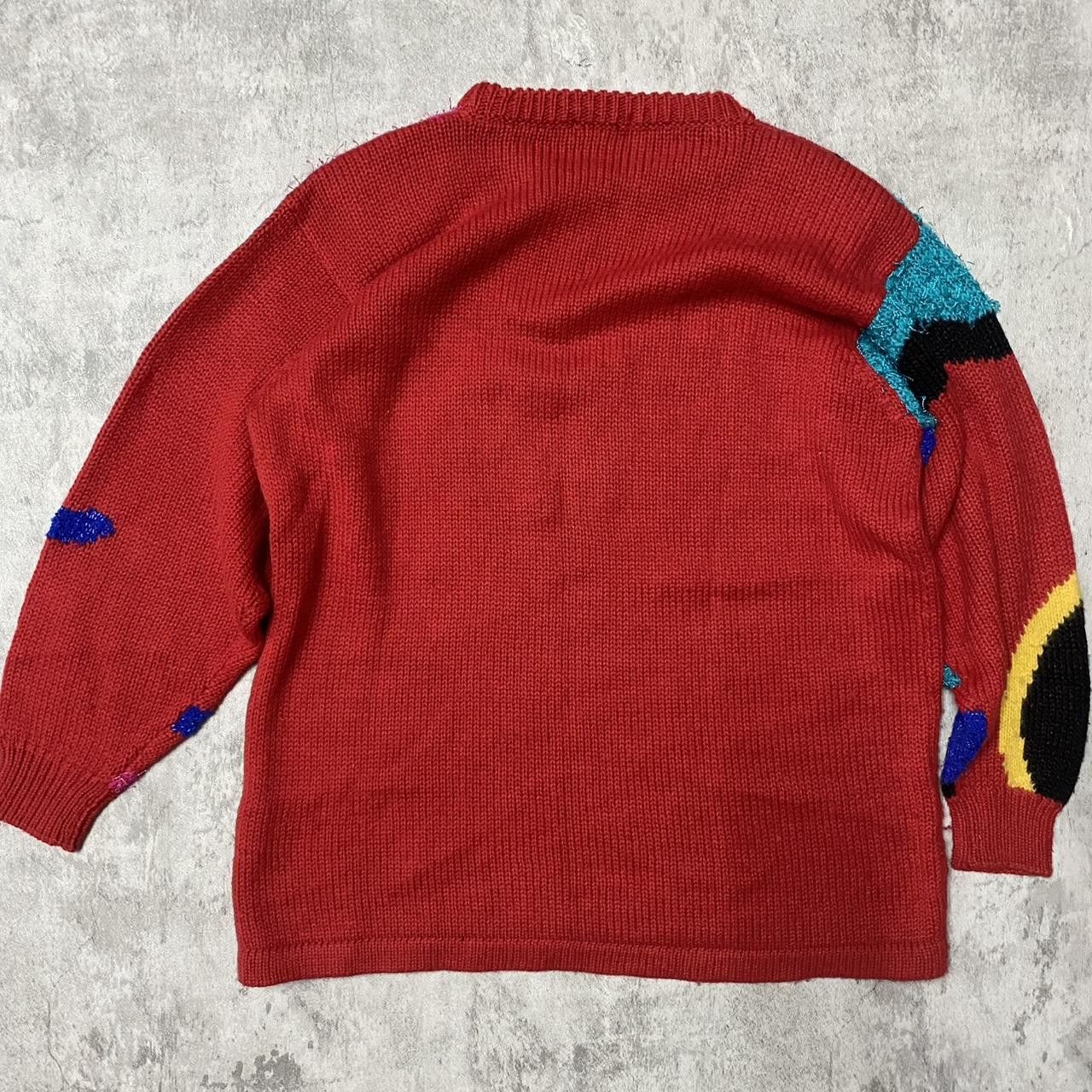 Other South Lodge abstract heart sweater in red and blue knitwear Size US M / EU 48-50 / 2 - 4 Thumbnail