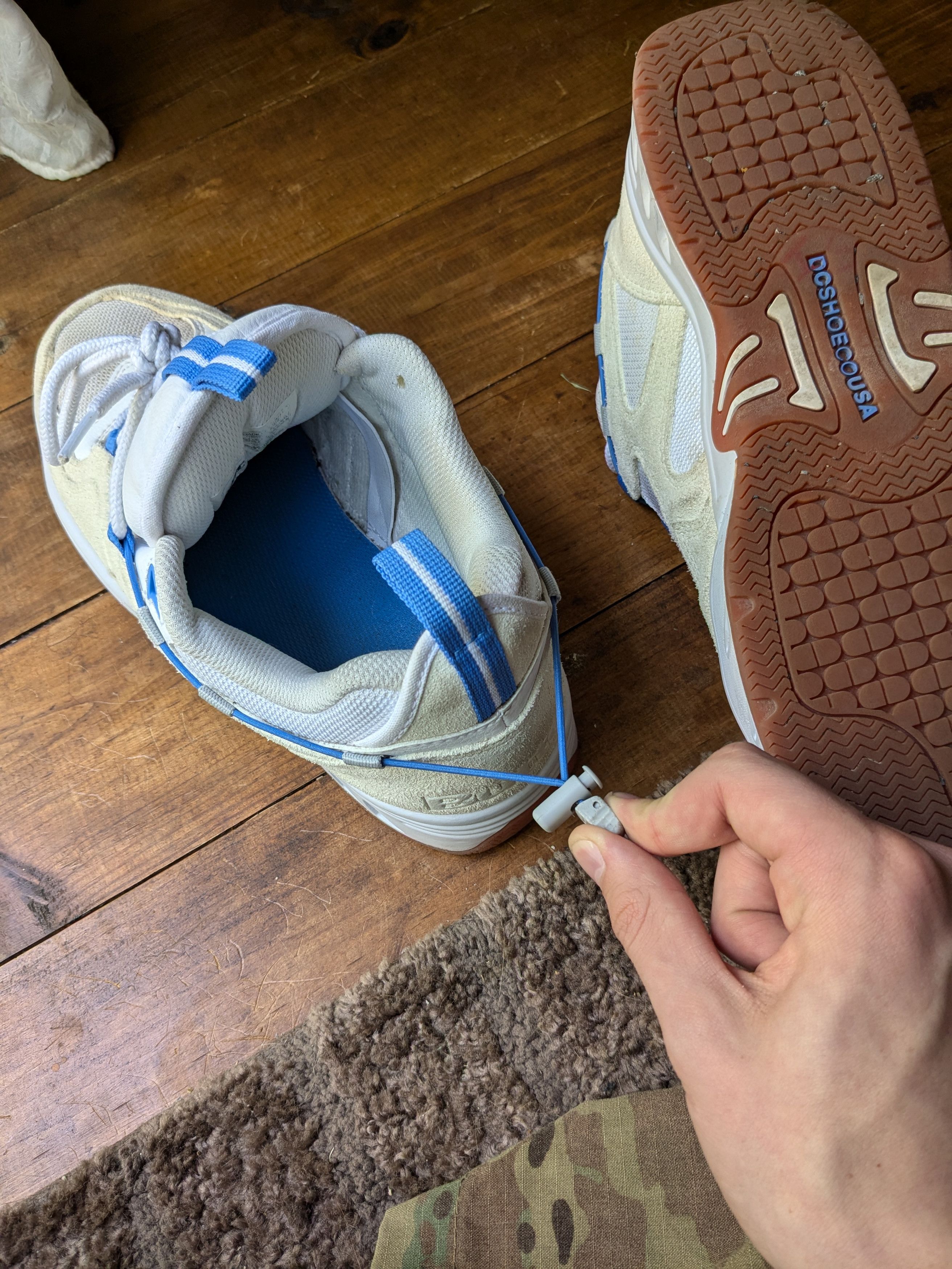 Butter Goods × DC DC x Butter Goods white and blue skate shoe Size US 11.5 / EU 44-45 - 5 Thumbnail