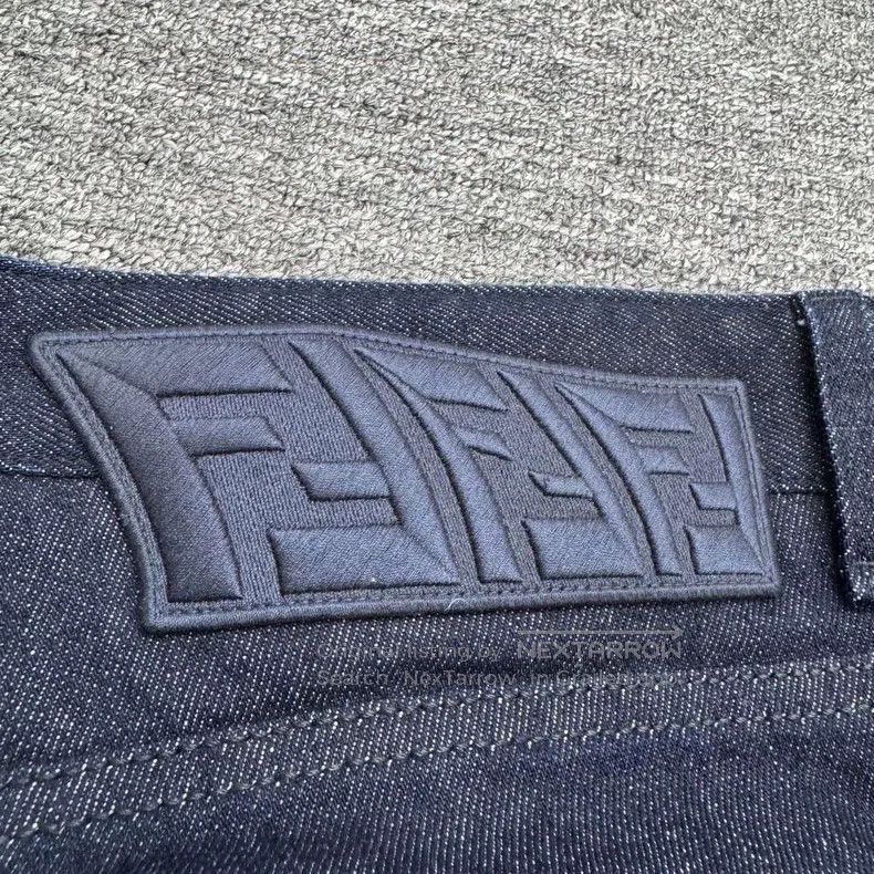 Fendi Fendi Embroidered Letter Denim Pants Size US 36 / EU 52 - 6 Thumbnail