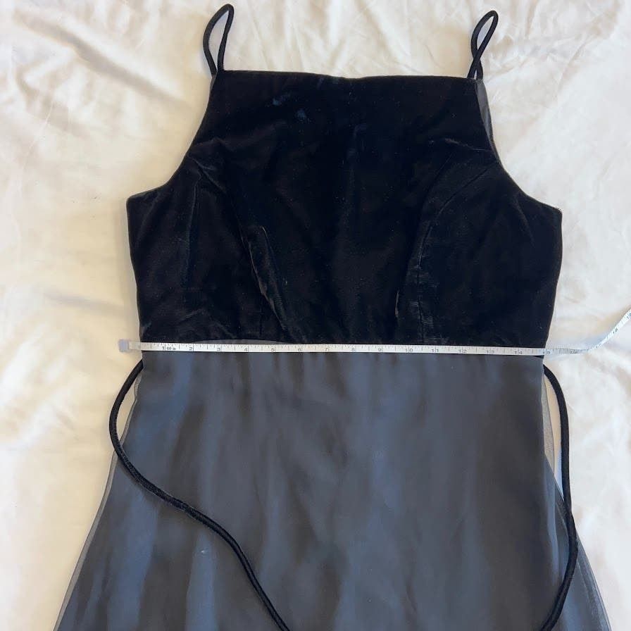Other VTG 90s Black Velvet Gown Bill Levkoff Union USA Made Size M / US 6-8 / IT 42-44 - 10 Thumbnail