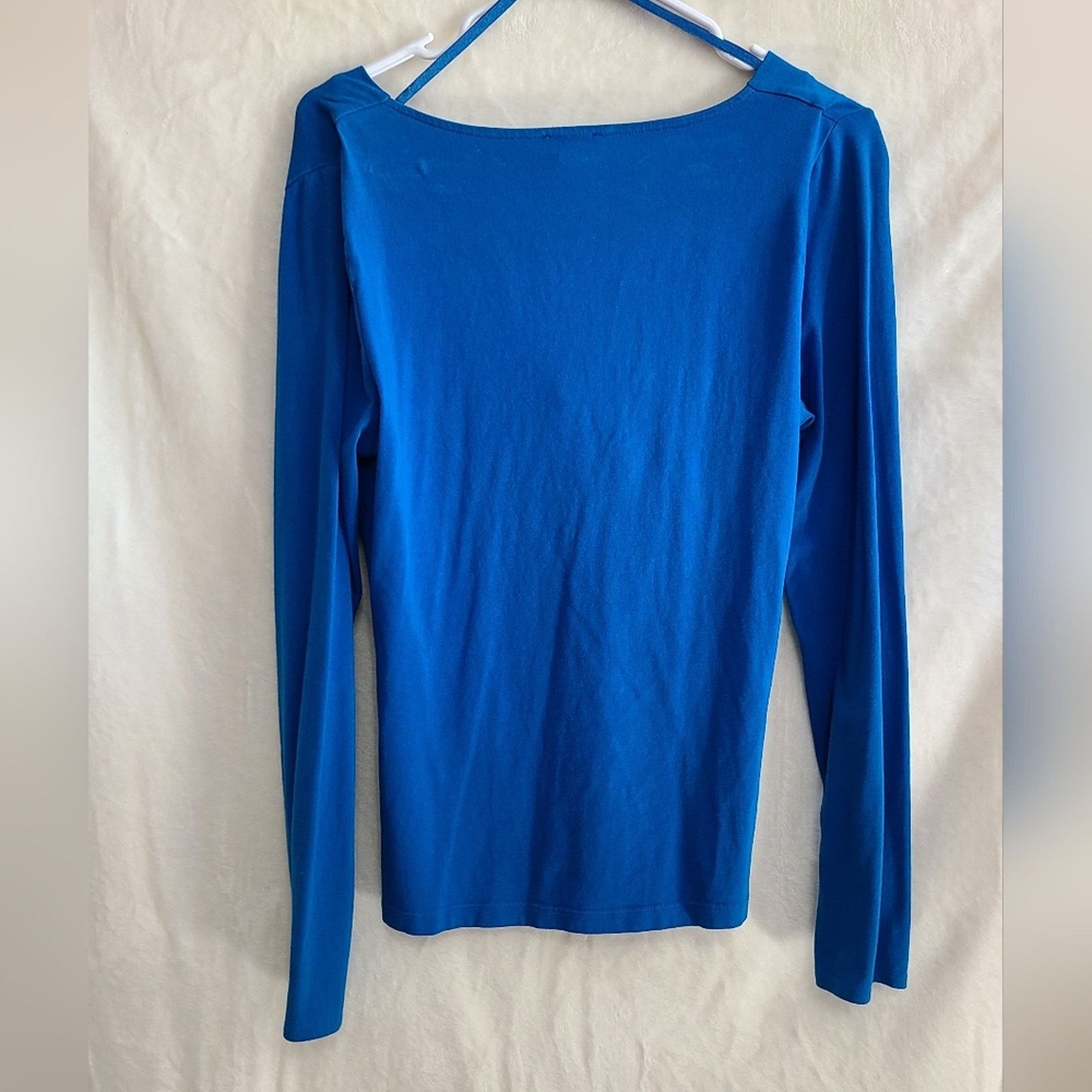 Kenneth Cole Kenneth Cole Reaction Women's Blue Twisted Bodice Top Size M Size M / US 6-8 / IT 42-44 - 2 Thumbnail