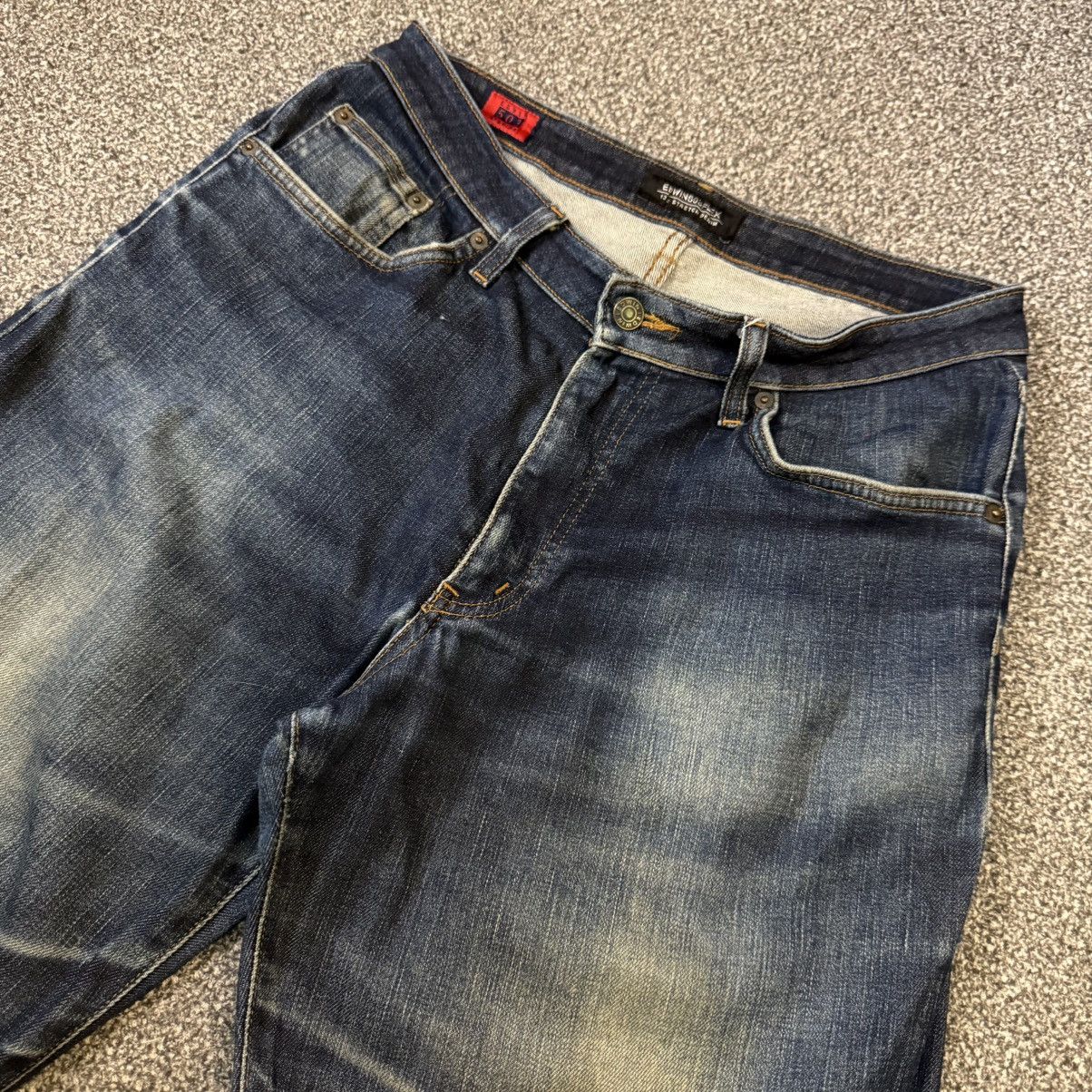 Seditionaries 🔥🇯🇵 Japanese Edwin 503 Flex Distressed Denim Size US 34 / EU 50 - 3 Thumbnail