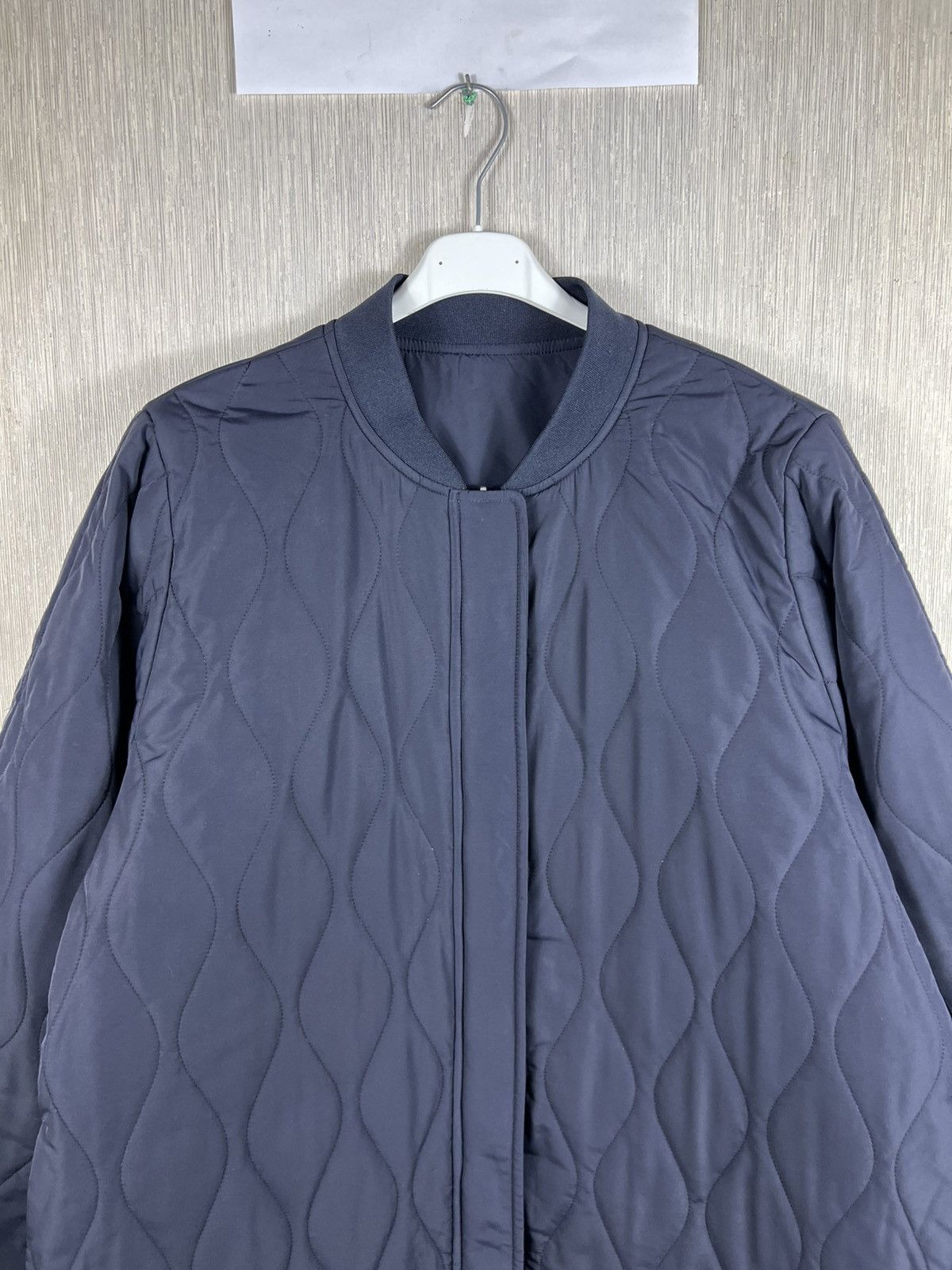 Cos COS reversible navy nylon long coat jacket double sided Size L / US 10 / IT 46 - 6 Thumbnail