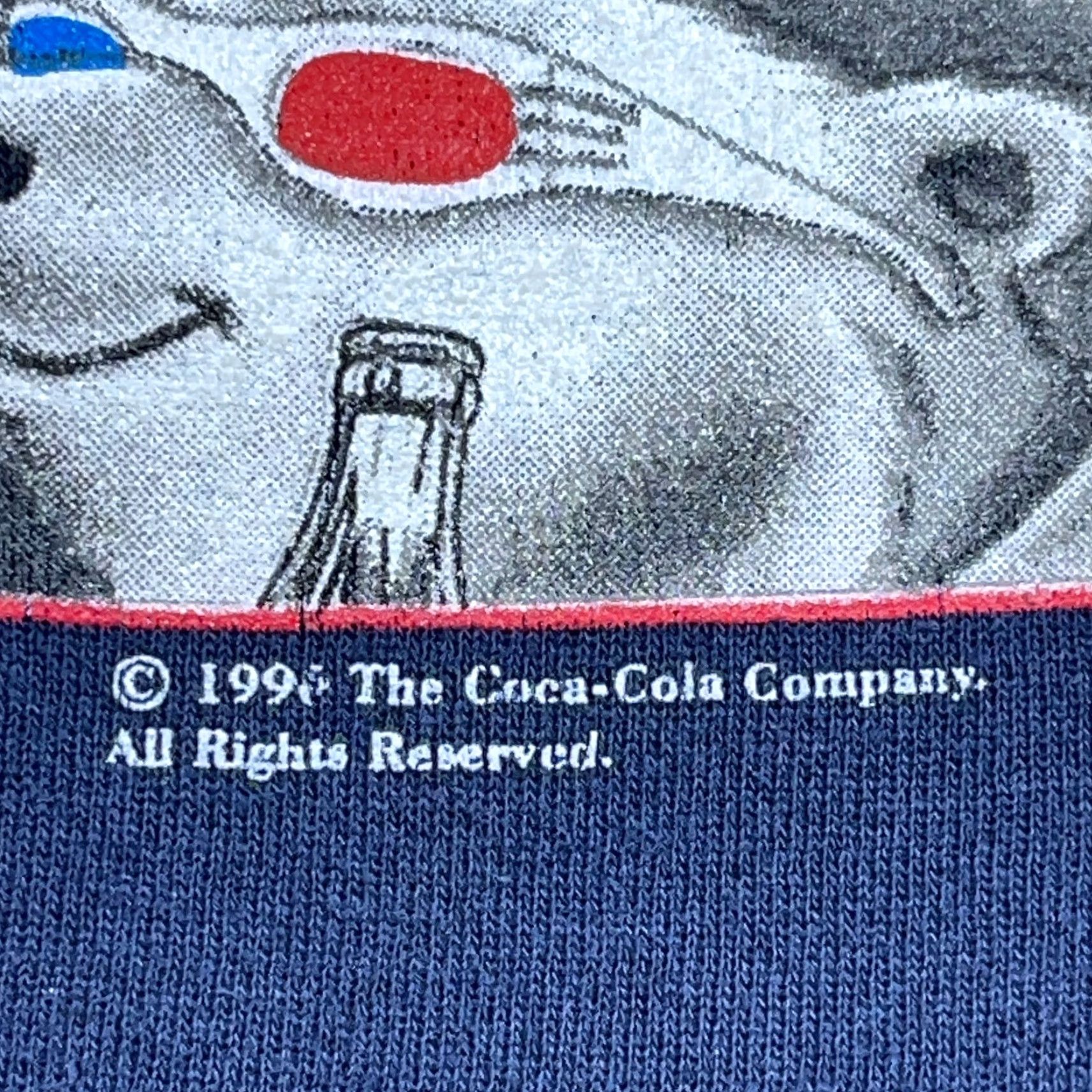 Vintage VINTAGE Coca-Cola Sweatshirt Men Large Blue Crewneck Polar Bear 3D Glasses 90s Size US L / EU 52-54 / 3 - 5 Thumbnail