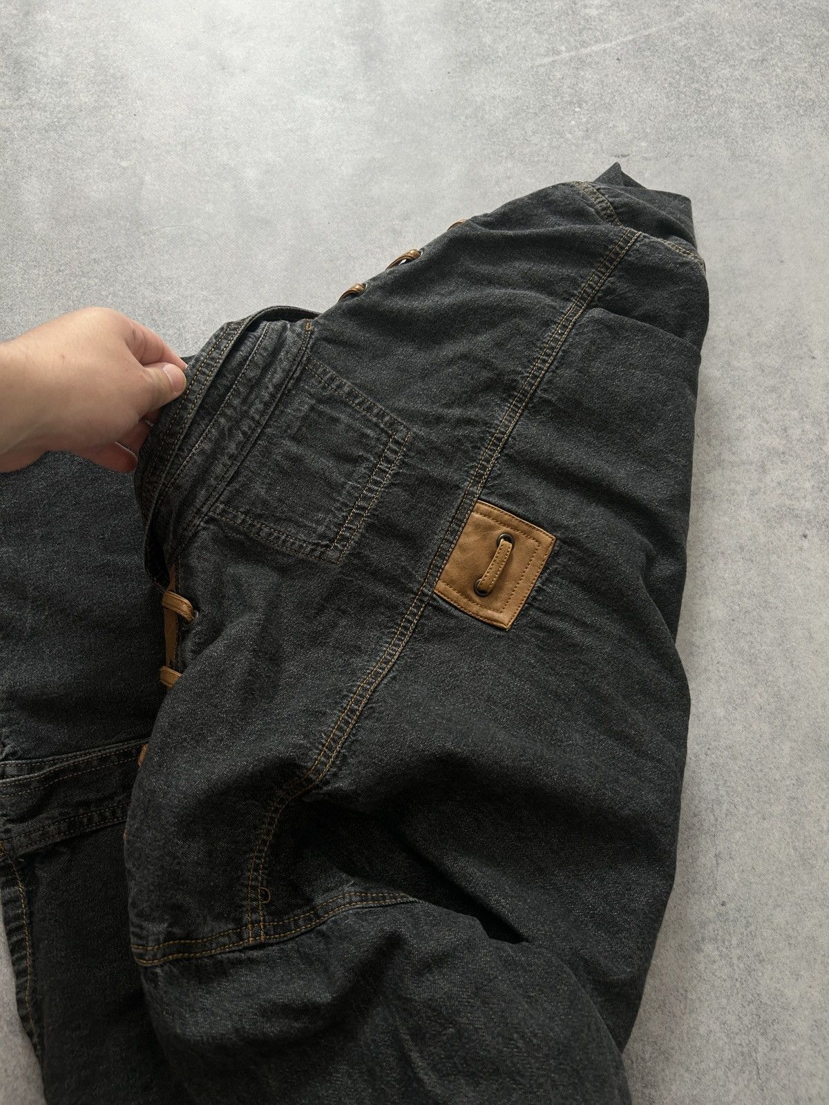 Cowboy Equipment Vintage Shooter Cowboys denim buttons shirt with leather Size US L / EU 52-54 / 3 - 5 Thumbnail