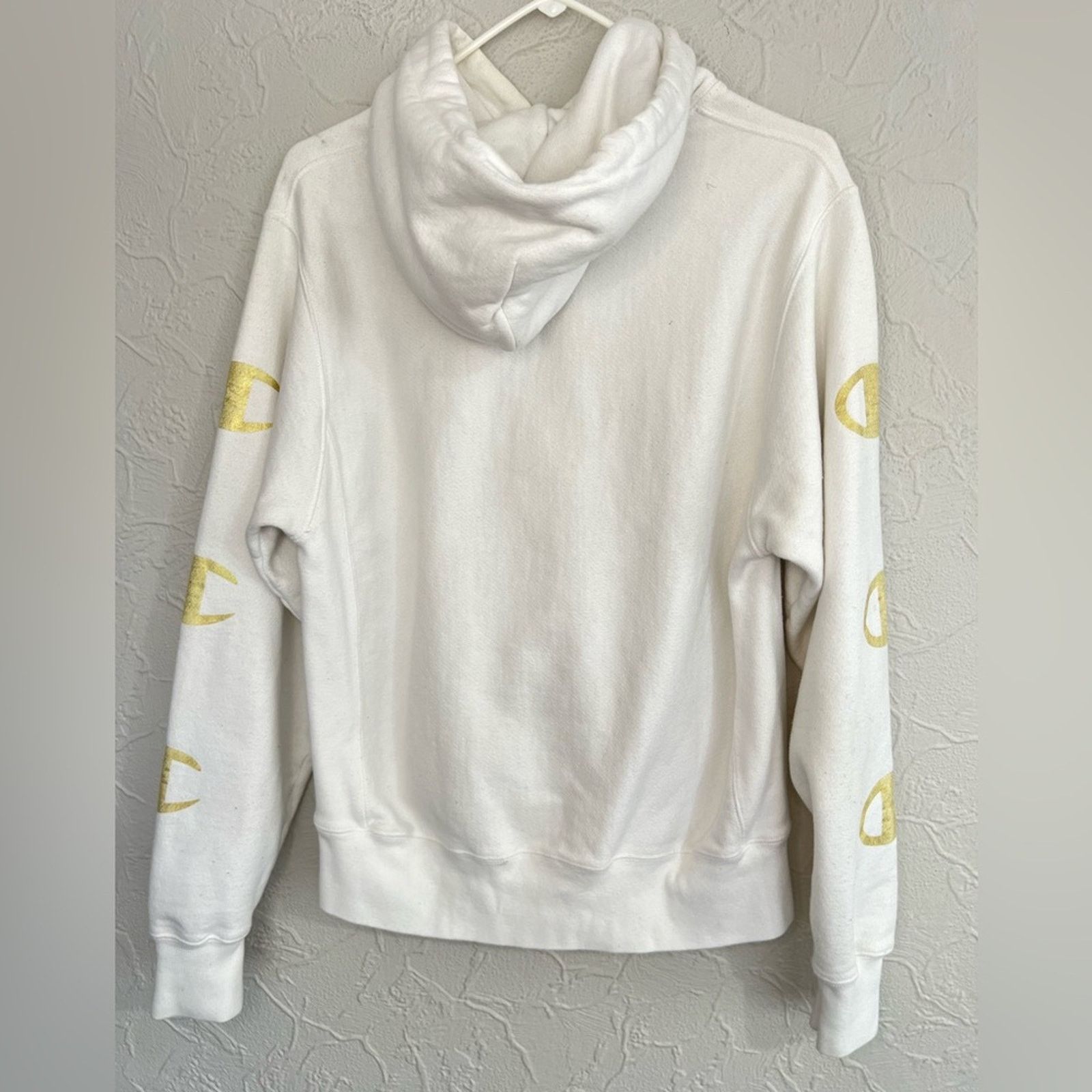 Champion Champion Reverse Weave White and Gold Hoodie SZ Small CLEAN Size US S / EU 44-46 / 1 - 2 Thumbnail