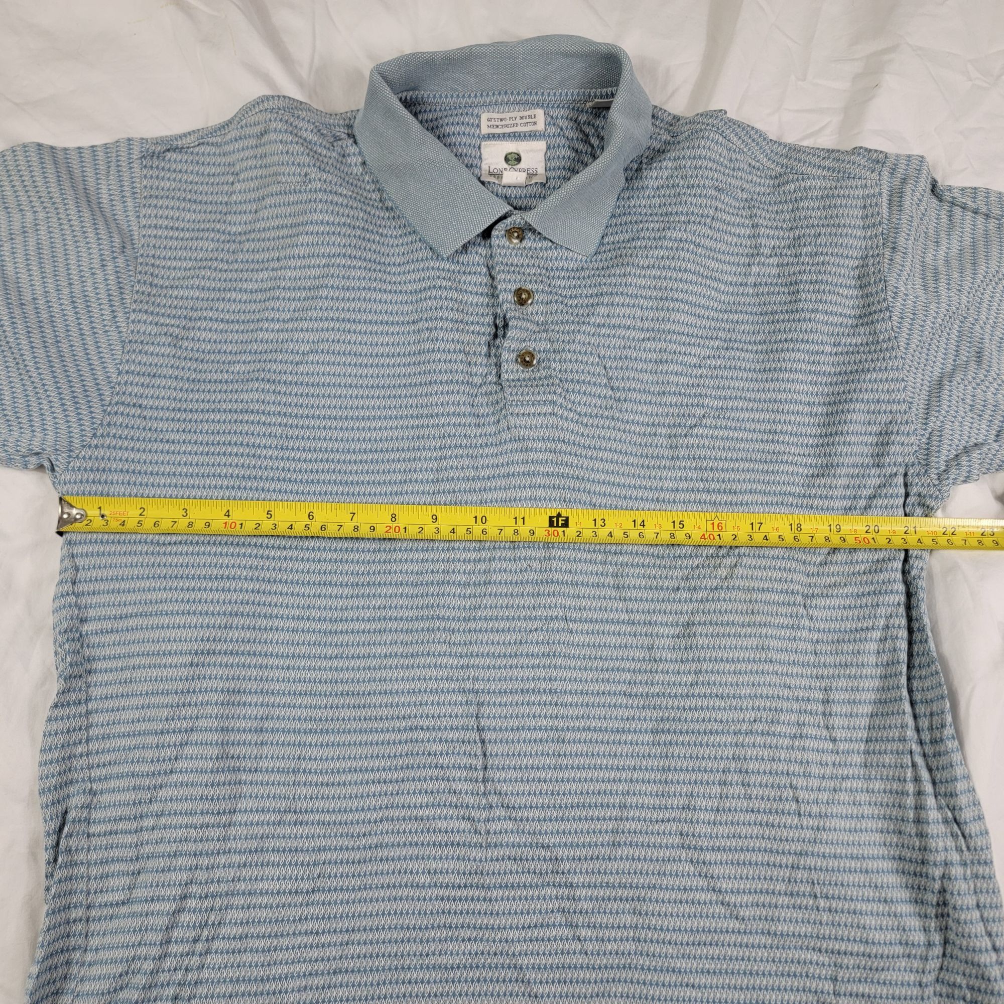 Lone Cypress By Pebble Beach Lone Cypress Pebble Beach Mens Large Blue Polo Shirt Houndst Size US L / EU 52-54 / 3 - 6 Thumbnail